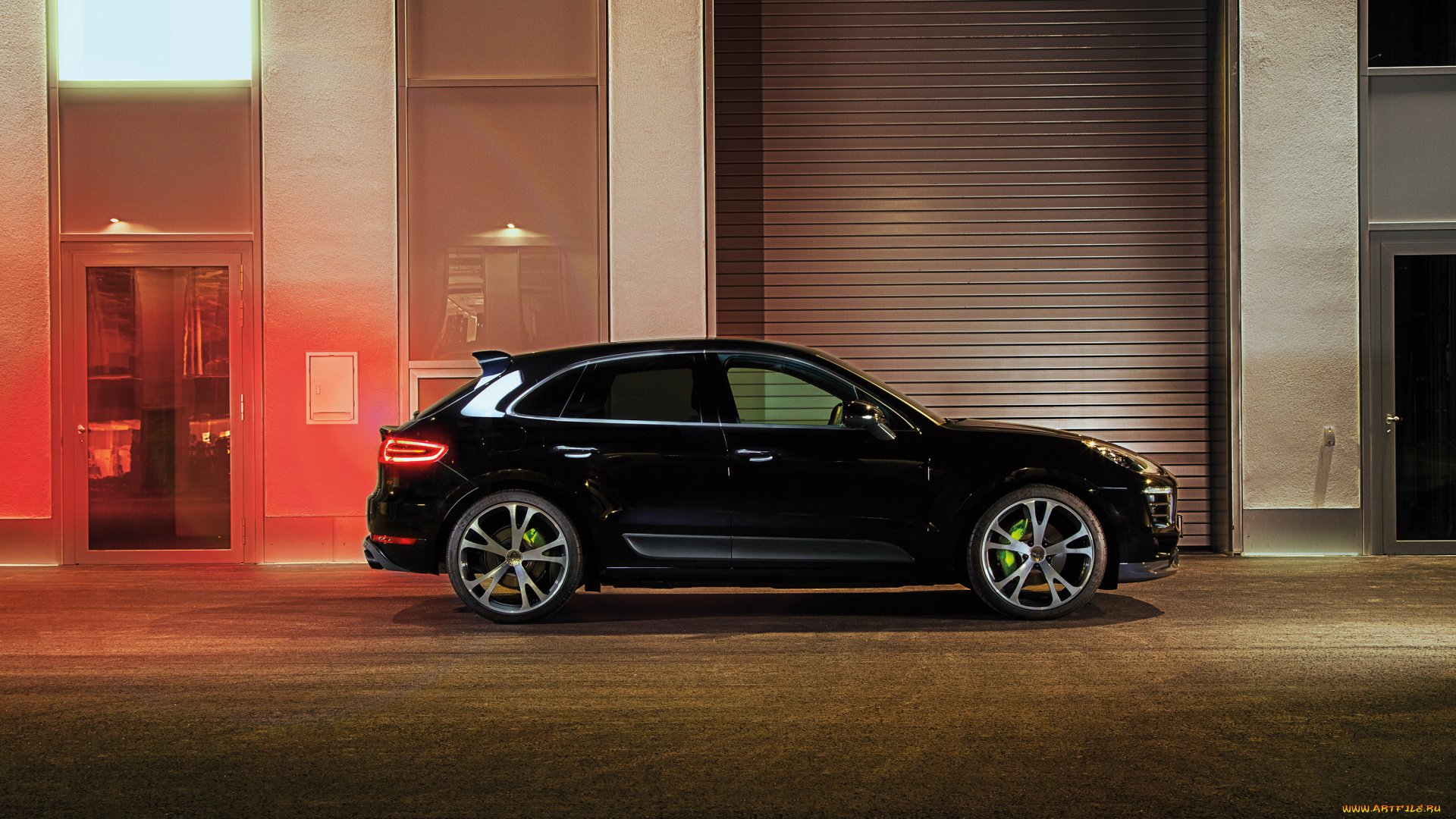 автомобили, porsche, 95b, macan, темный, techart, 2014г