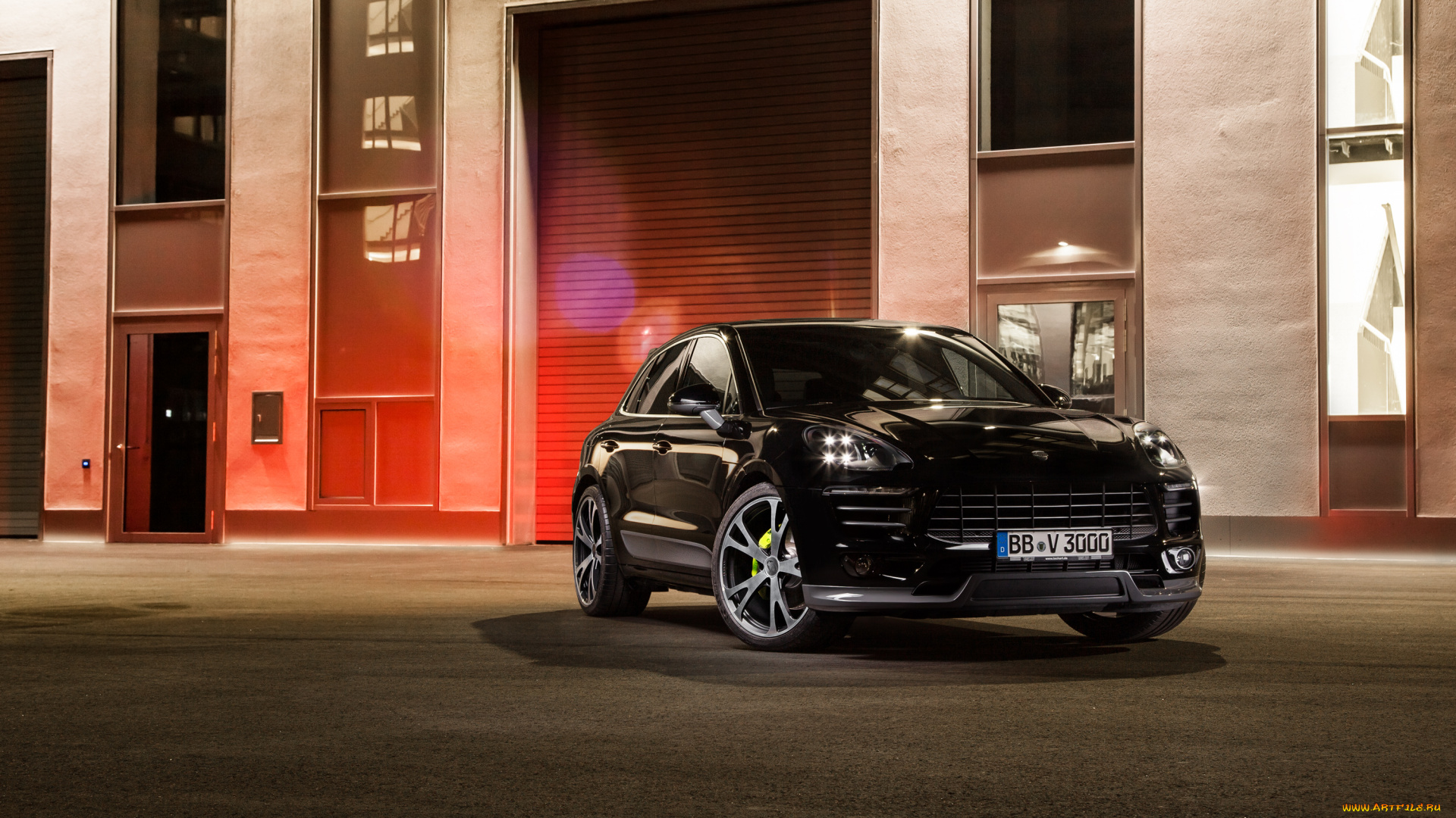 автомобили, porsche, темный, 2014г, 95b, macan, techart