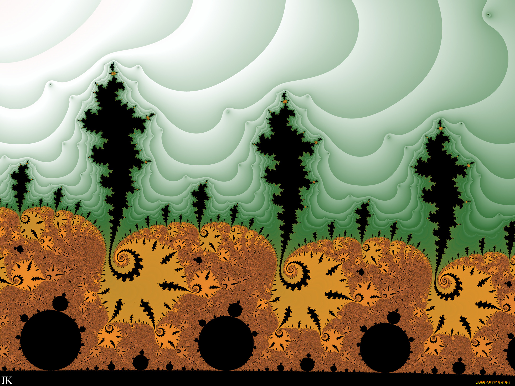 3д, графика, фракталы, , fractal, фон, цвета, узор