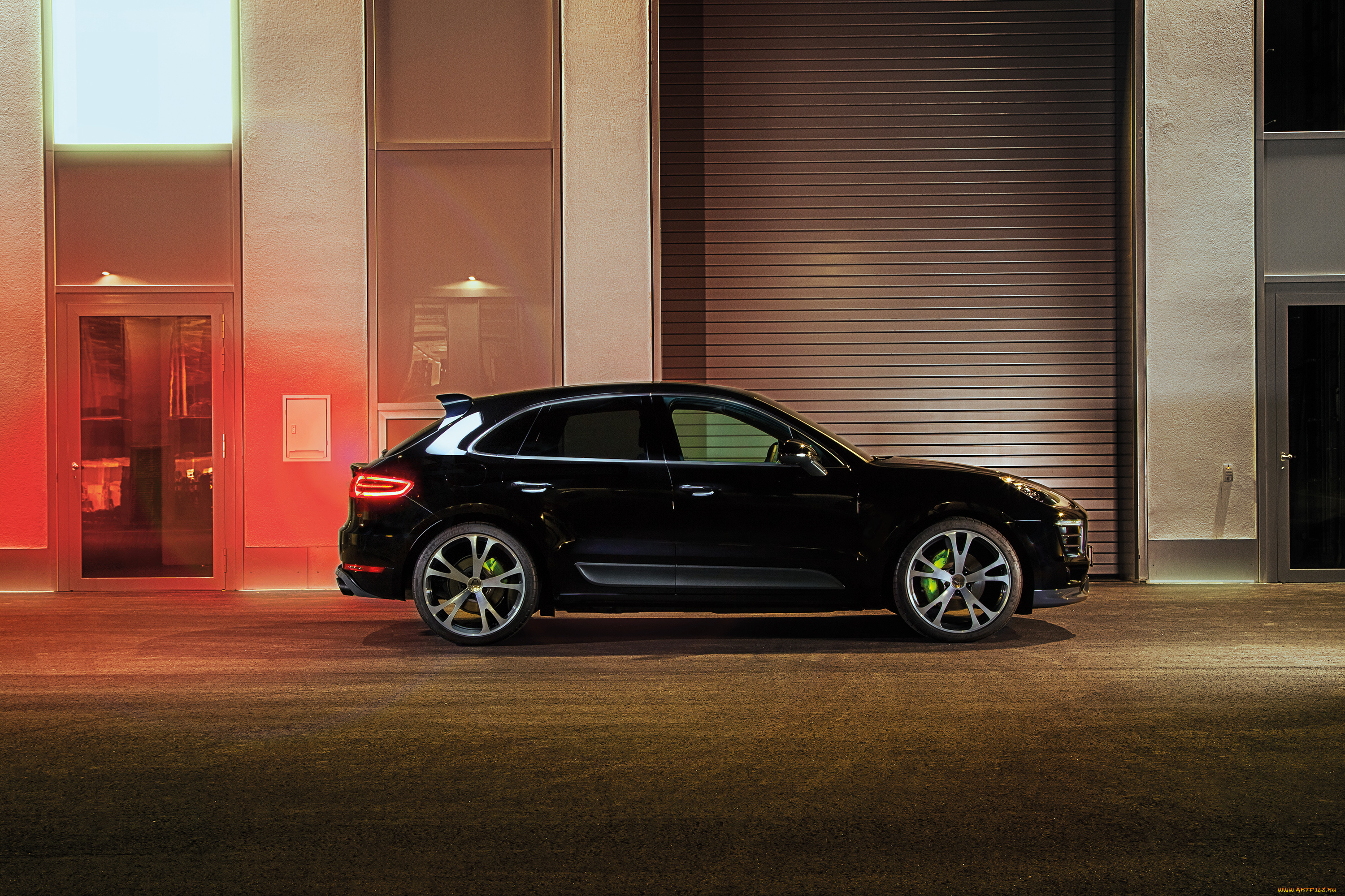 автомобили, porsche, 95b, macan, темный, techart, 2014г