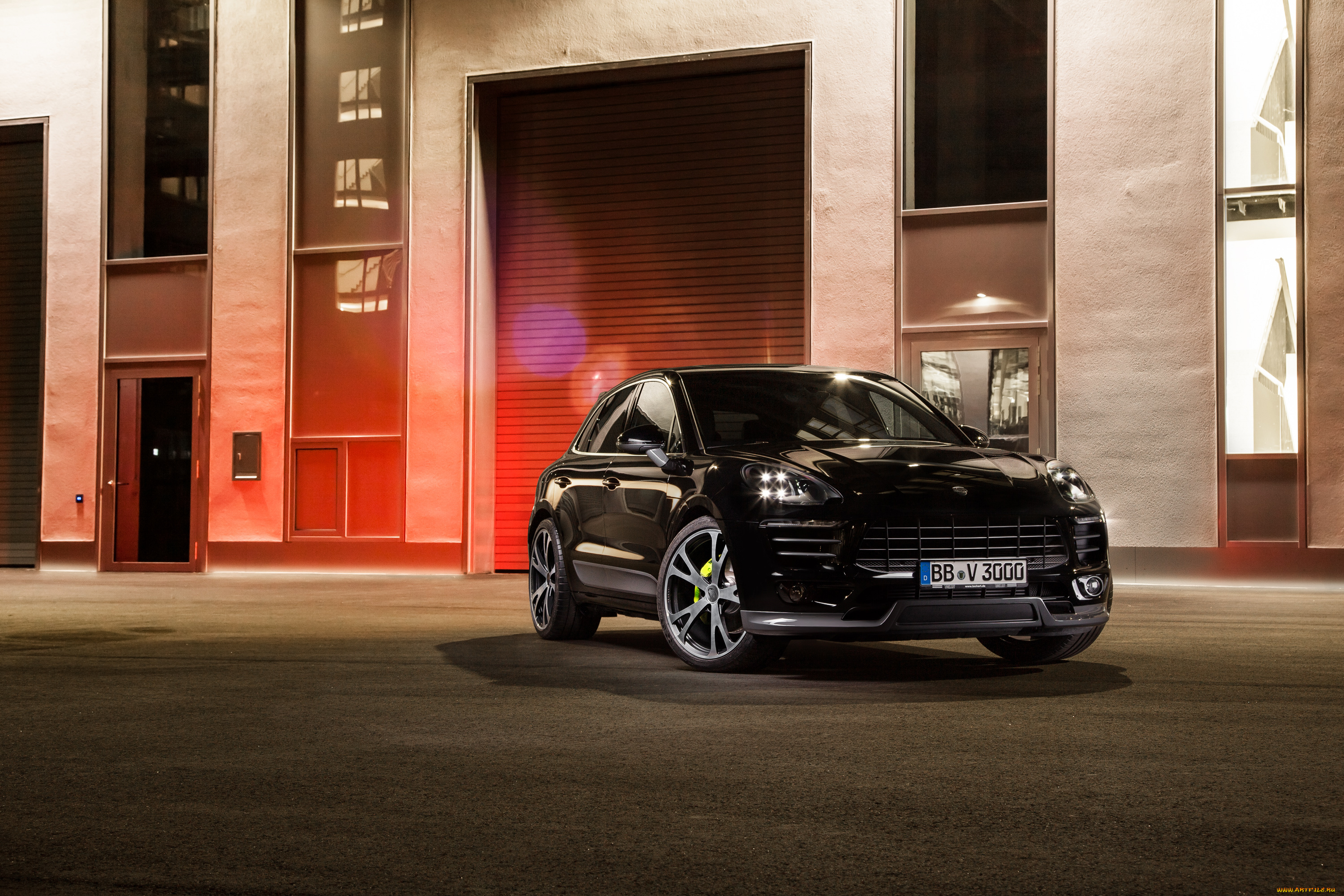 автомобили, porsche, темный, 2014г, 95b, macan, techart