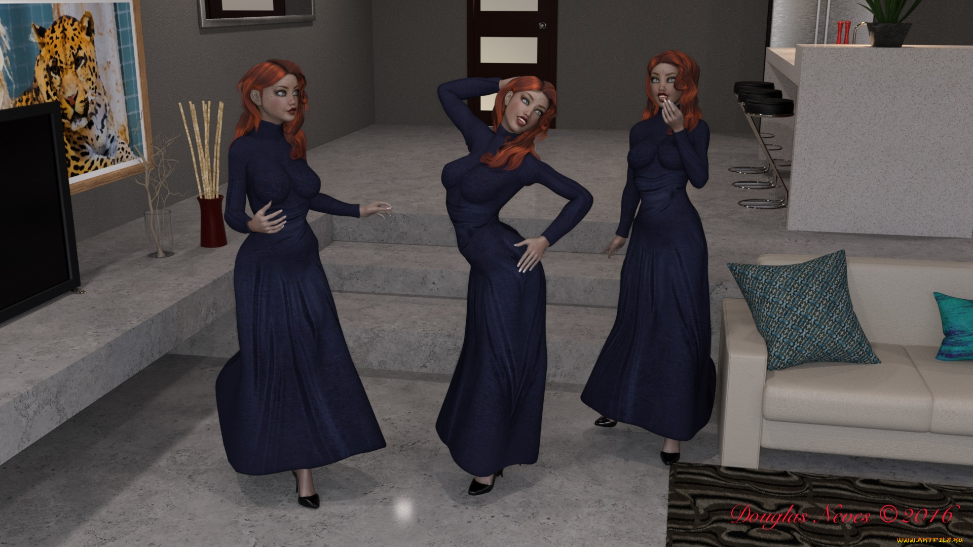 3д, графика, люди, , people, фон, взгляд, девушки