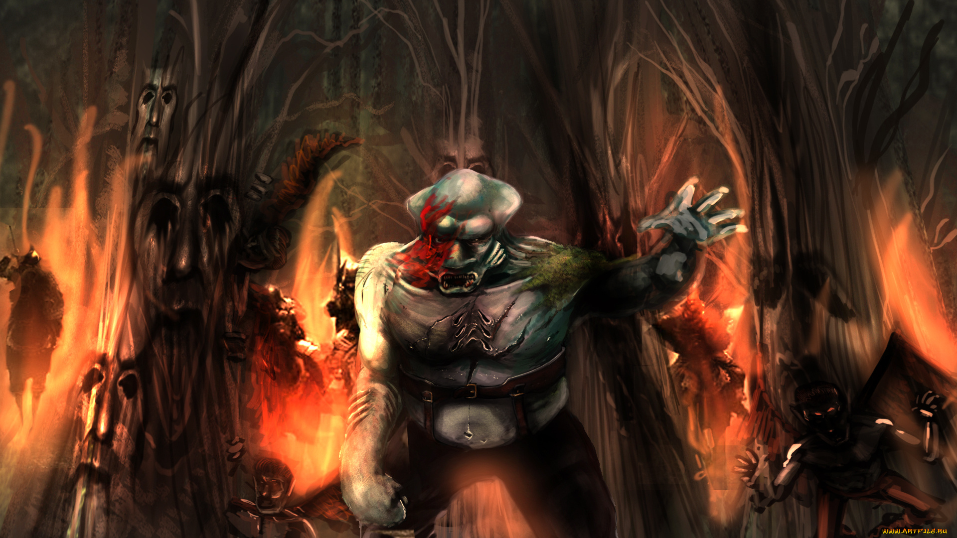 фэнтези, существа, демон, ад, галерея