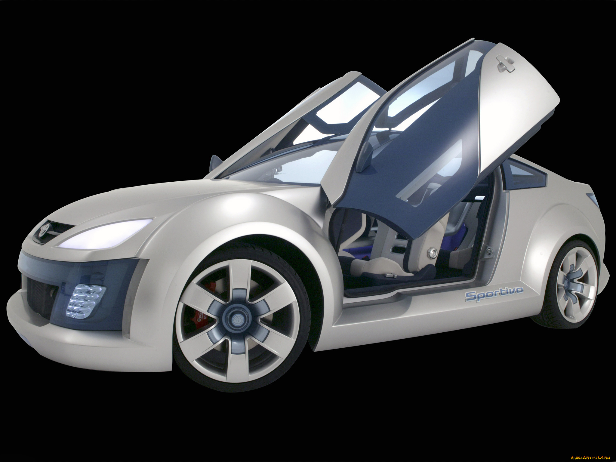toyota, sportivo, coupe, concept, 2004, автомобили, 3д, toyota, sportivo, coupe, concept, 2004