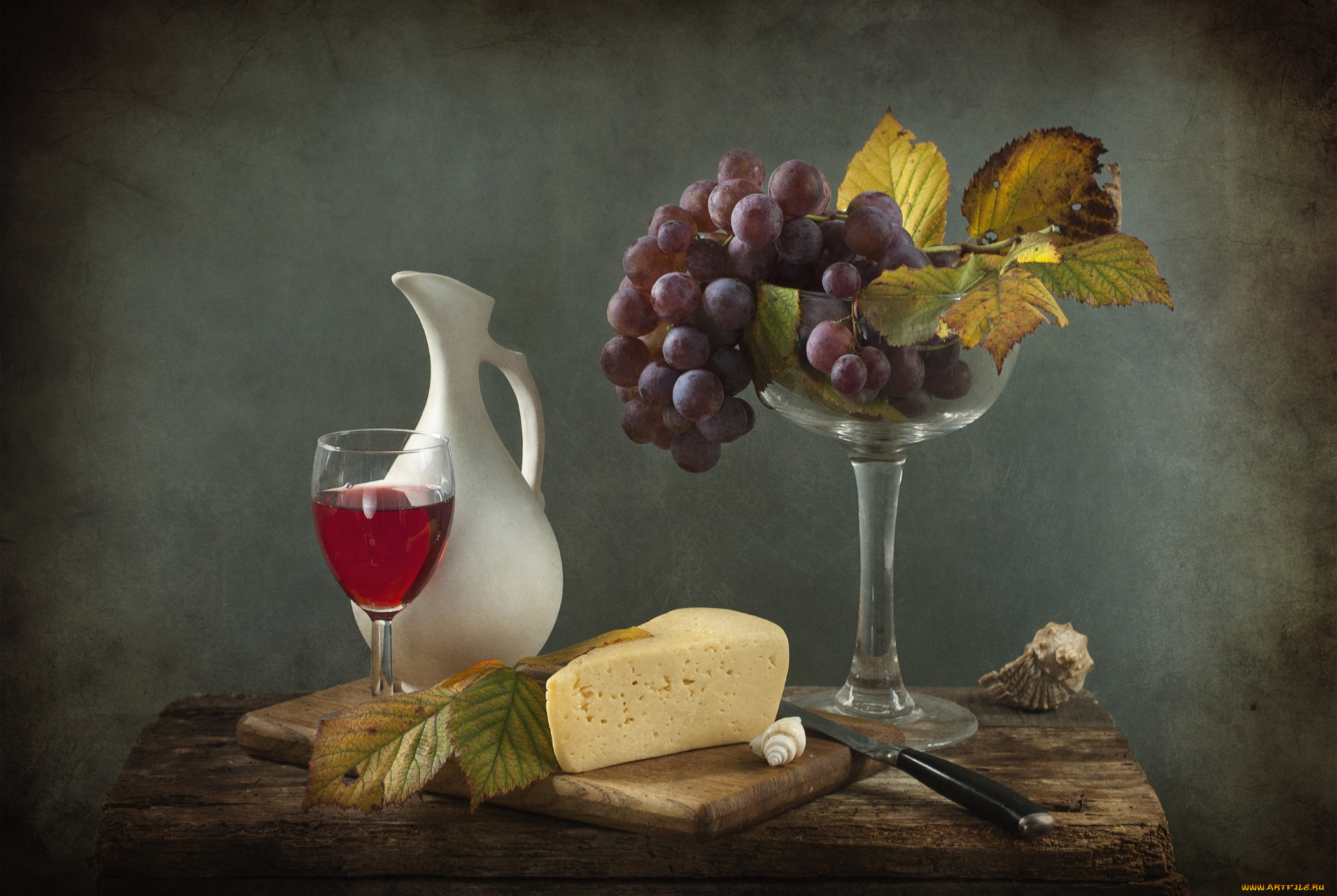 еда, натюрморт, сыр, вино, виноград
