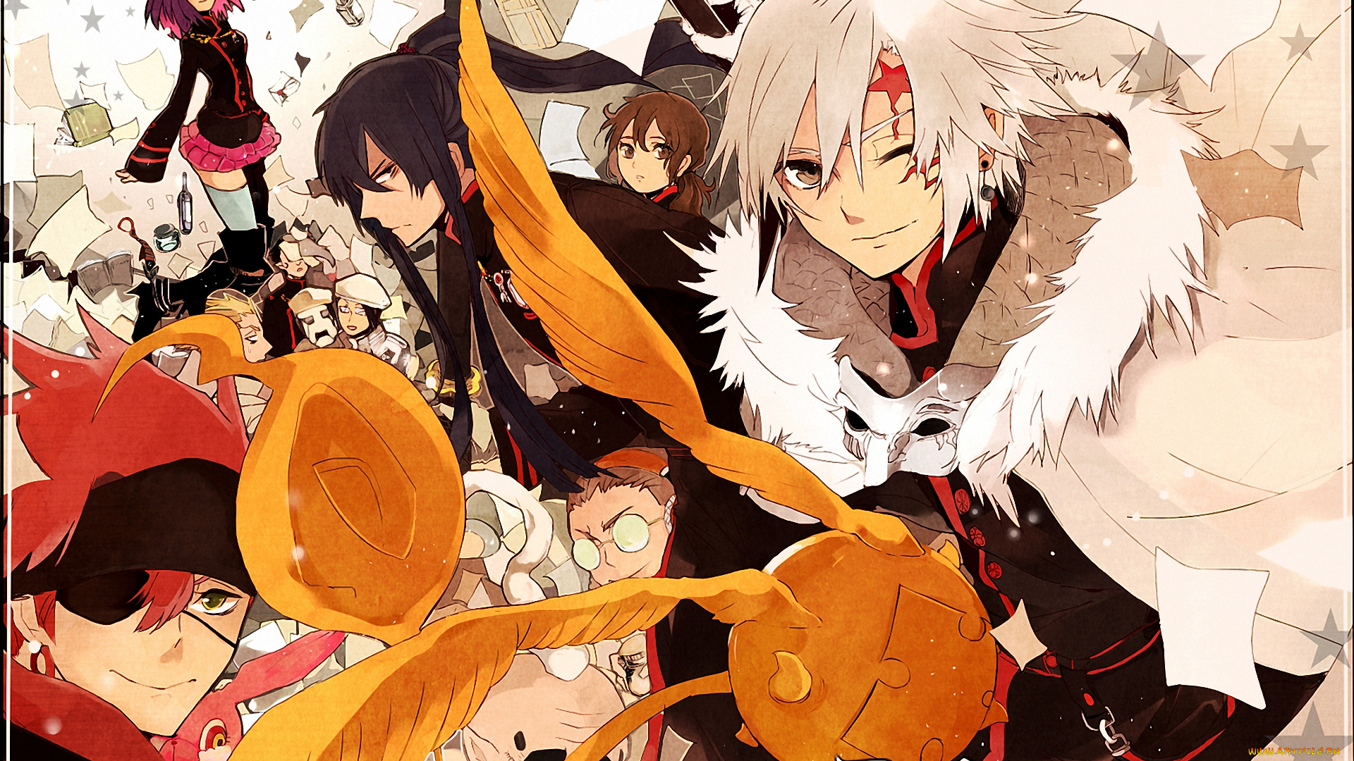 аниме, , gray-man, kanda, lenalee, lavi, воин, экзорцист, walker, allen