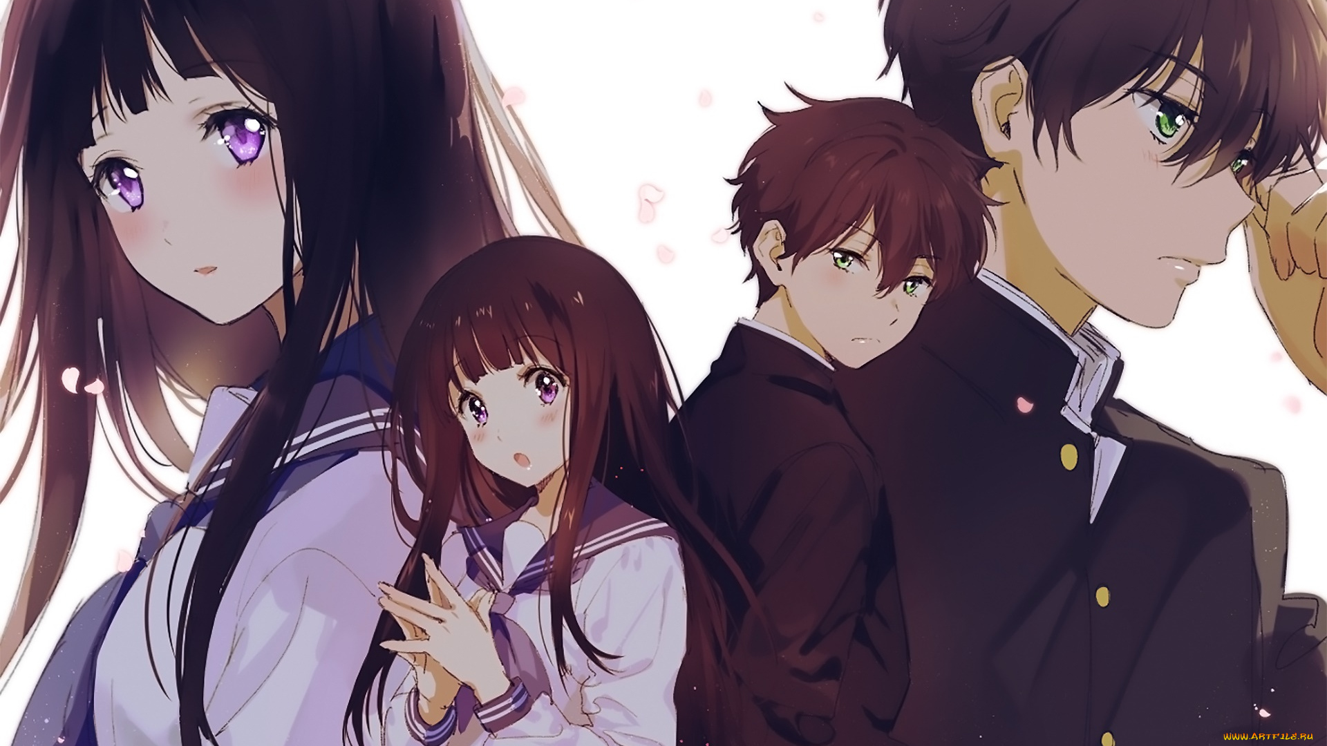 аниме, hyouka, персонажи