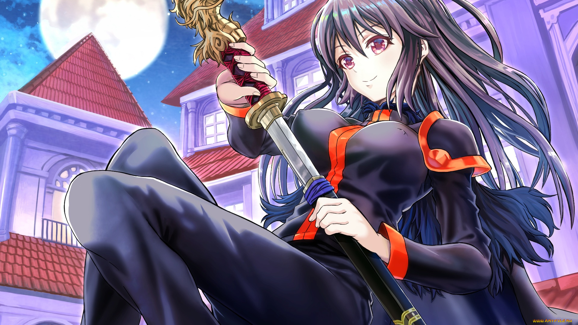 аниме, оружие, , техника, , технологии, девушка