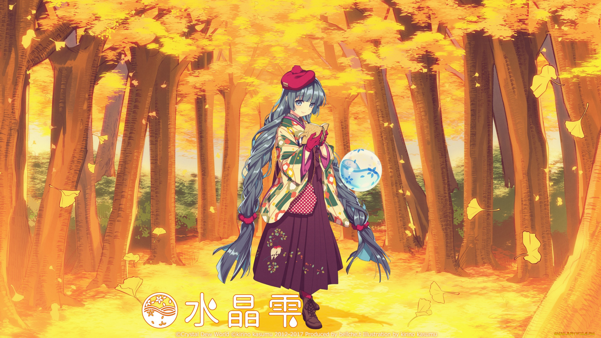 аниме, пейзажи, , природа, crystal, dew, world
