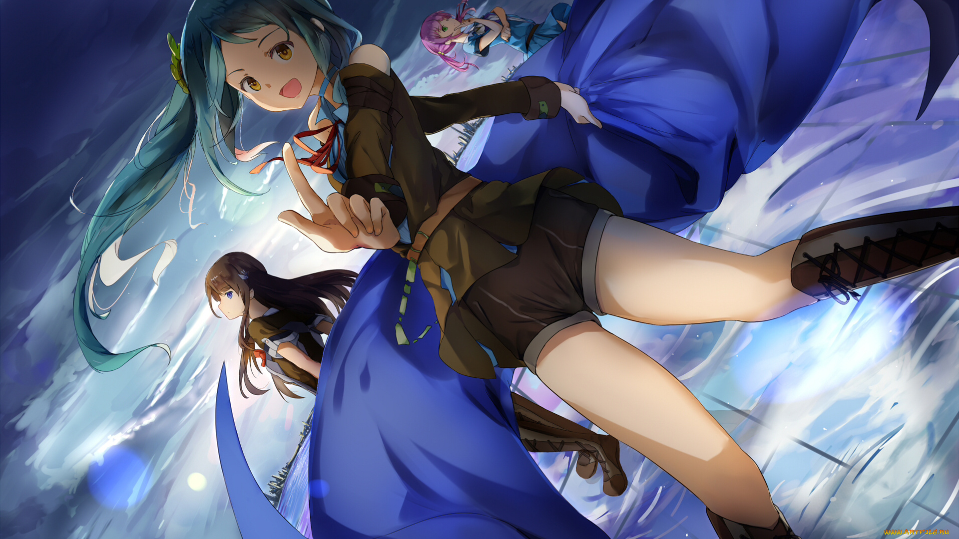 аниме, unknown, , другое, , фон, взгляд, девушка