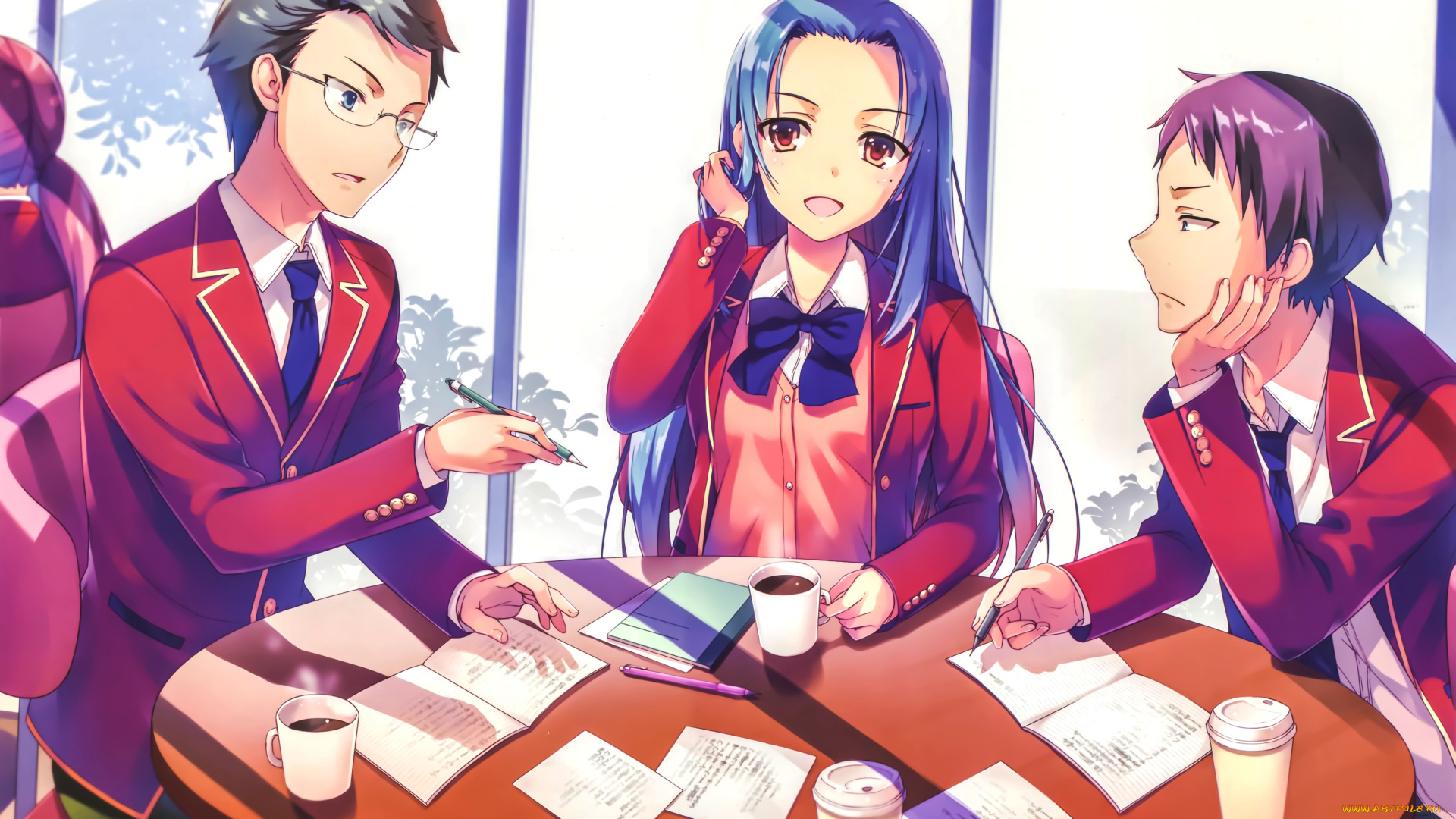 аниме, youkoso, jitsuryoku, shijou, shugi, no, kyoushitsu, e, yukimura, teruhiko, miyake, akito, hasebe, haruka