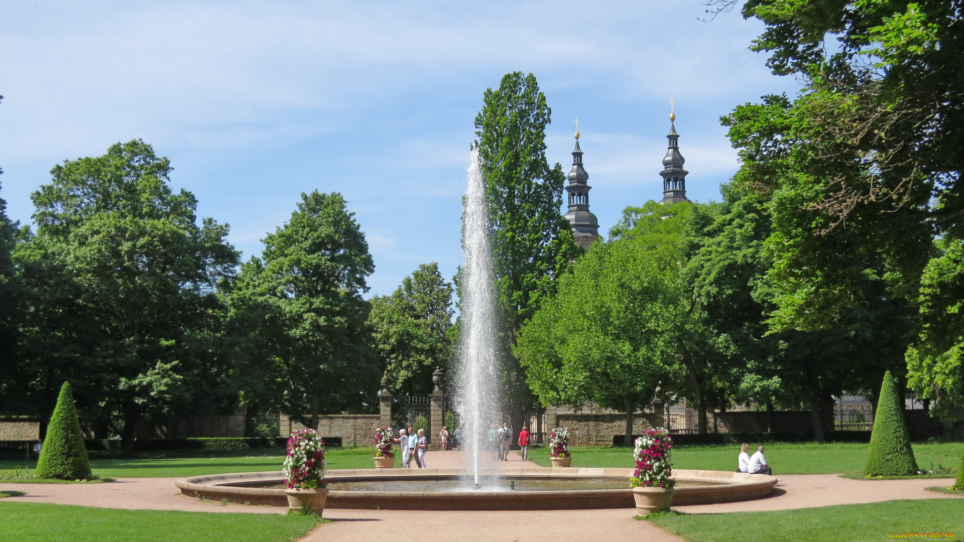 города, -, фонтаны, фонтан