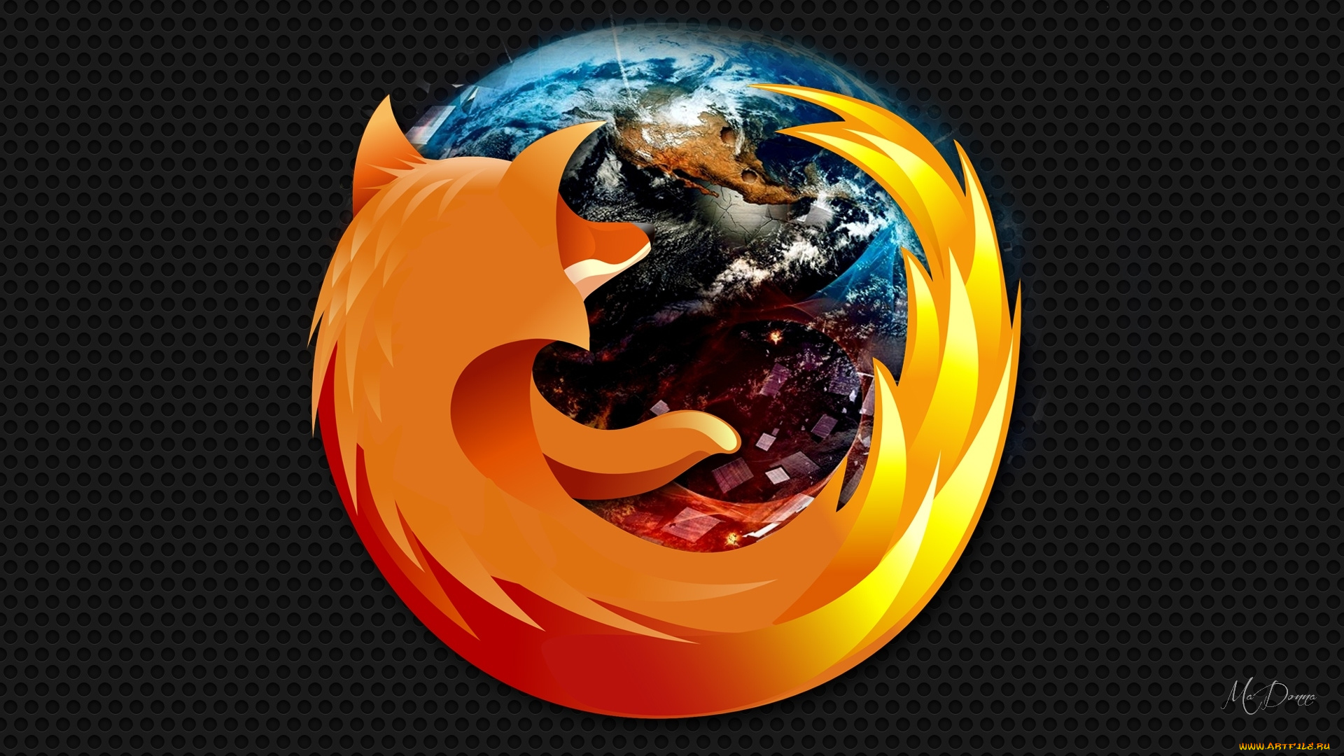 компьютеры, mozilla, firefox, логотип, фон