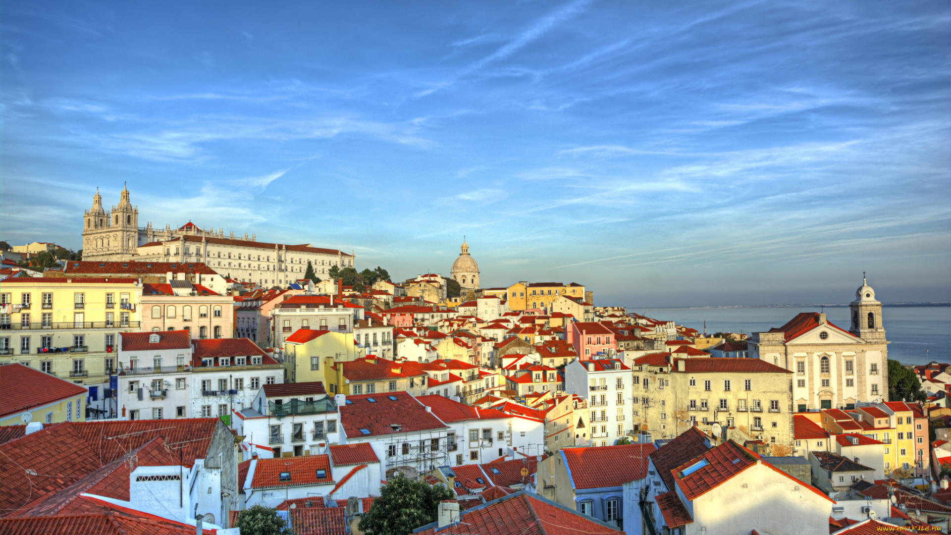 lisbon, города, лиссабон, , португалия, панорама