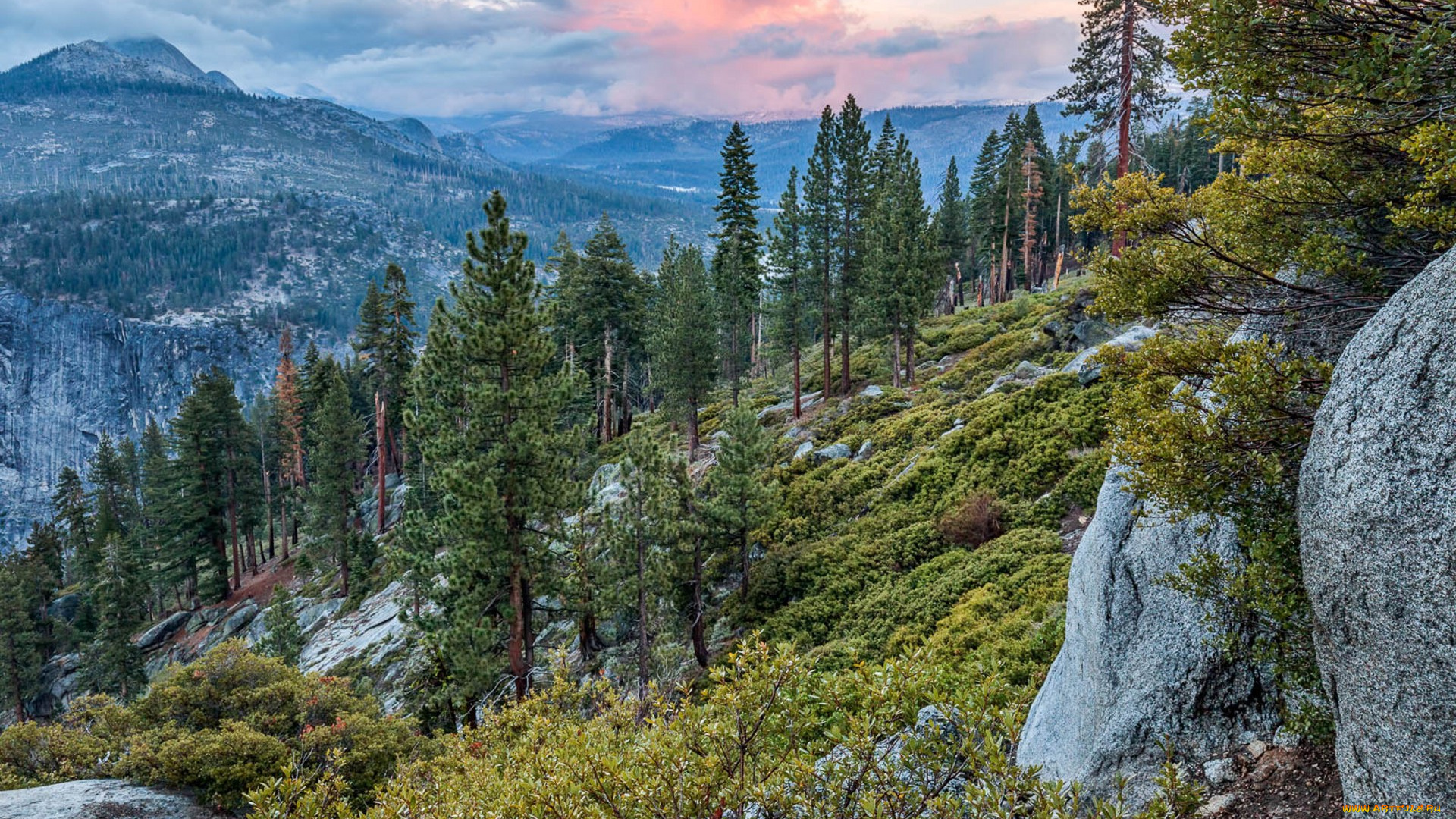 природа, горы, простор