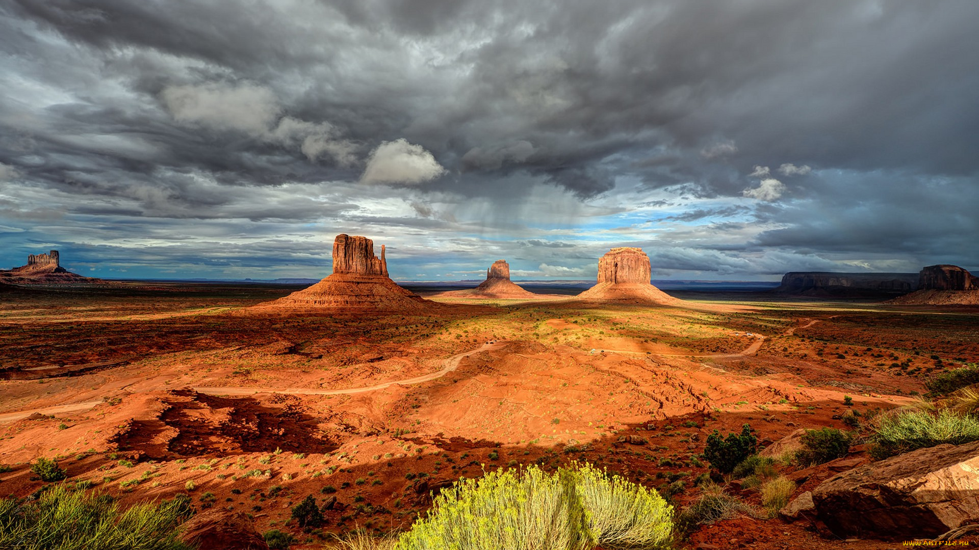 природа, пустыни, простор