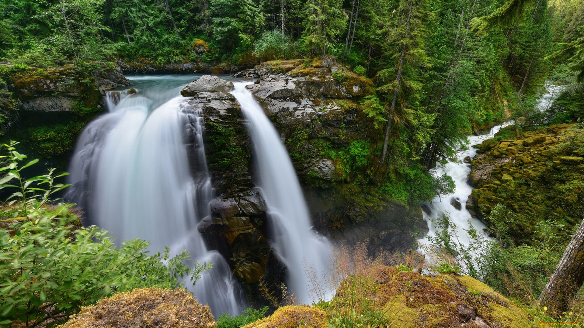 природа, водопады, простор