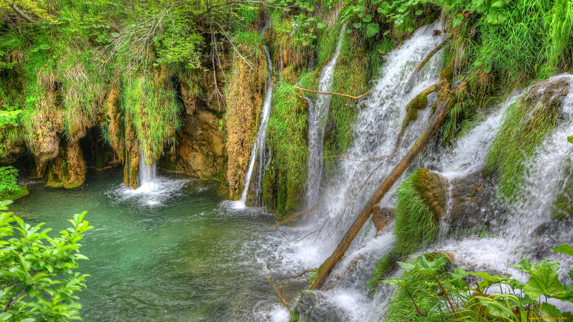 природа, водопады, простор