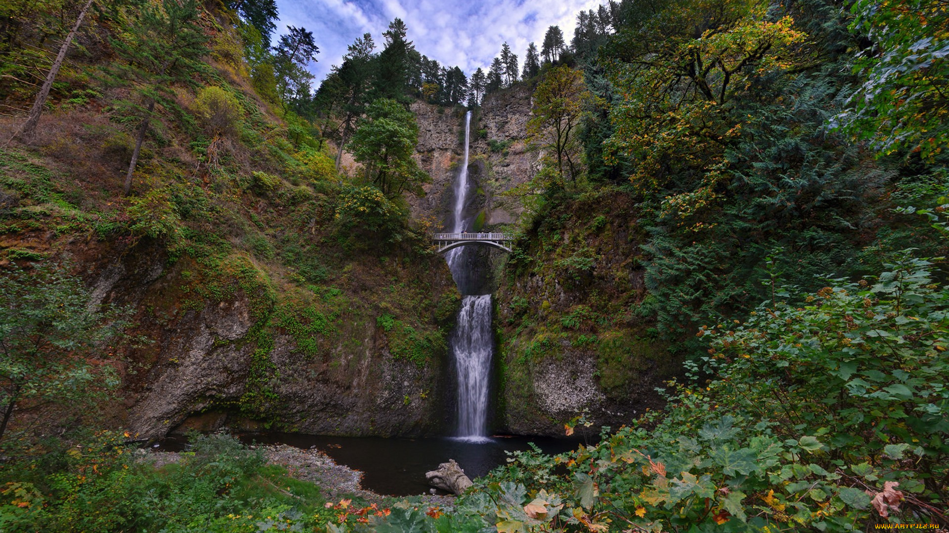 природа, водопады, простор