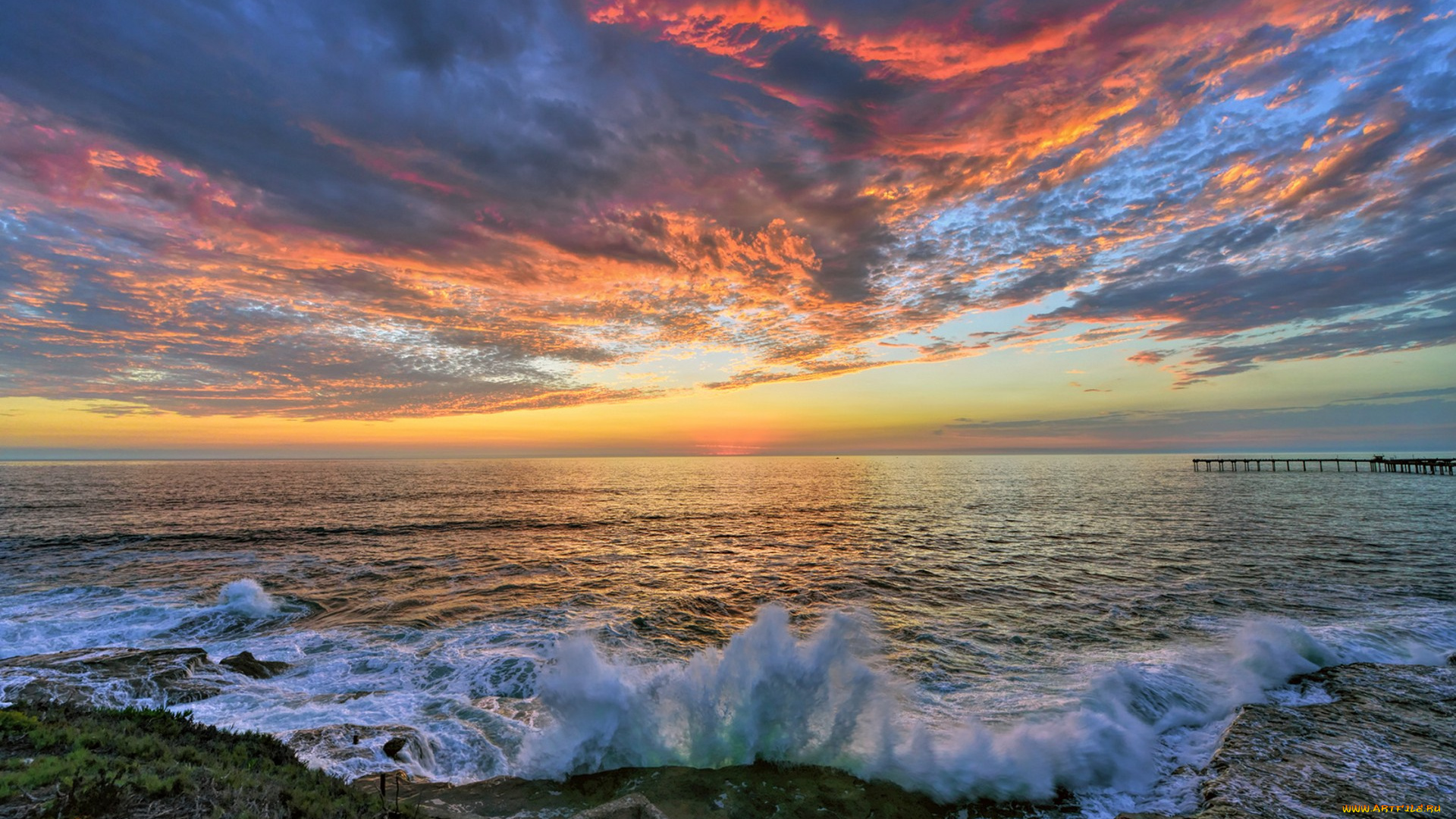 природа, восходы, закаты, простор