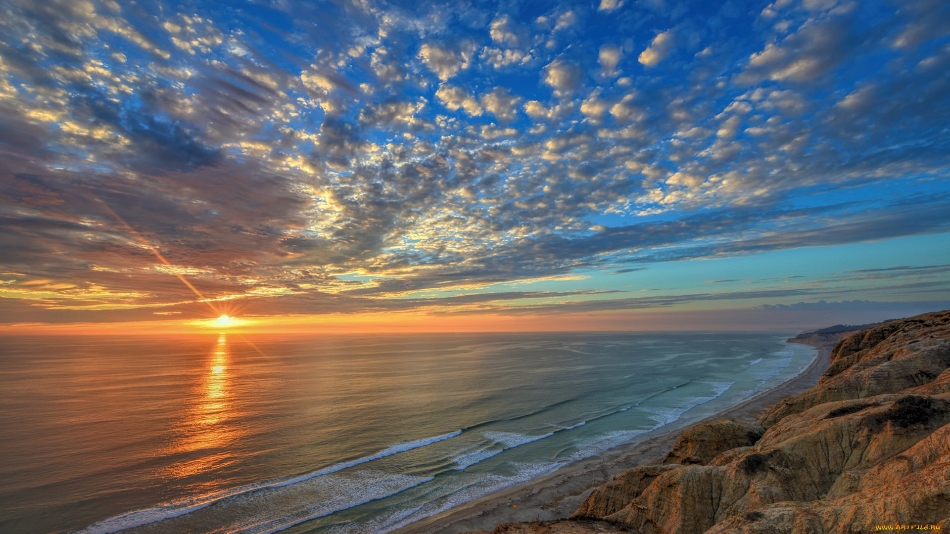 природа, восходы, закаты, простор