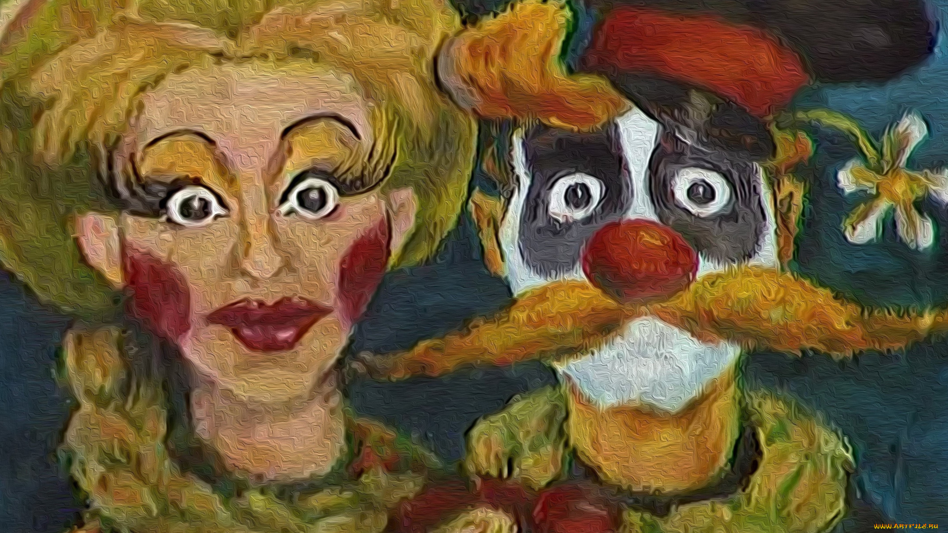 рисованное, кино, каламбур, мужик, баба, журнал, деревня, дураков