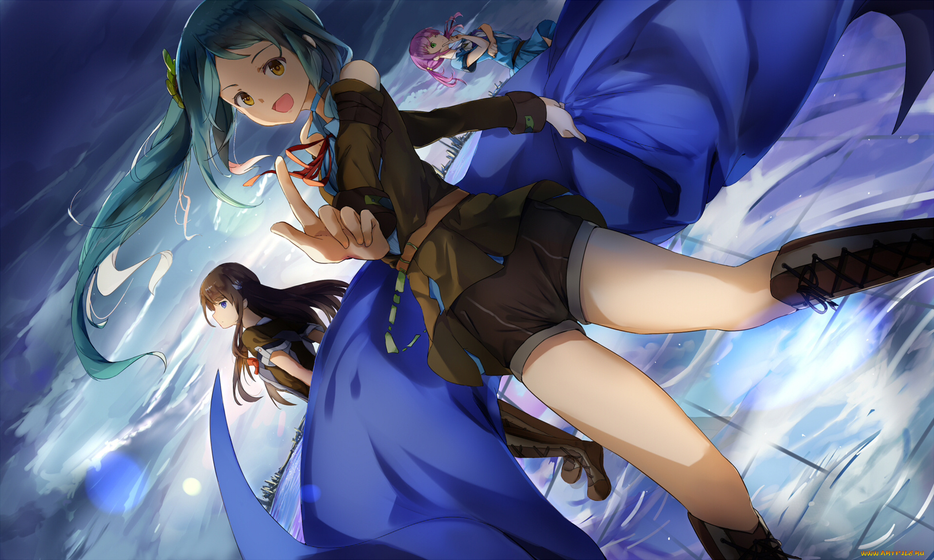 аниме, unknown, , другое, , фон, взгляд, девушка