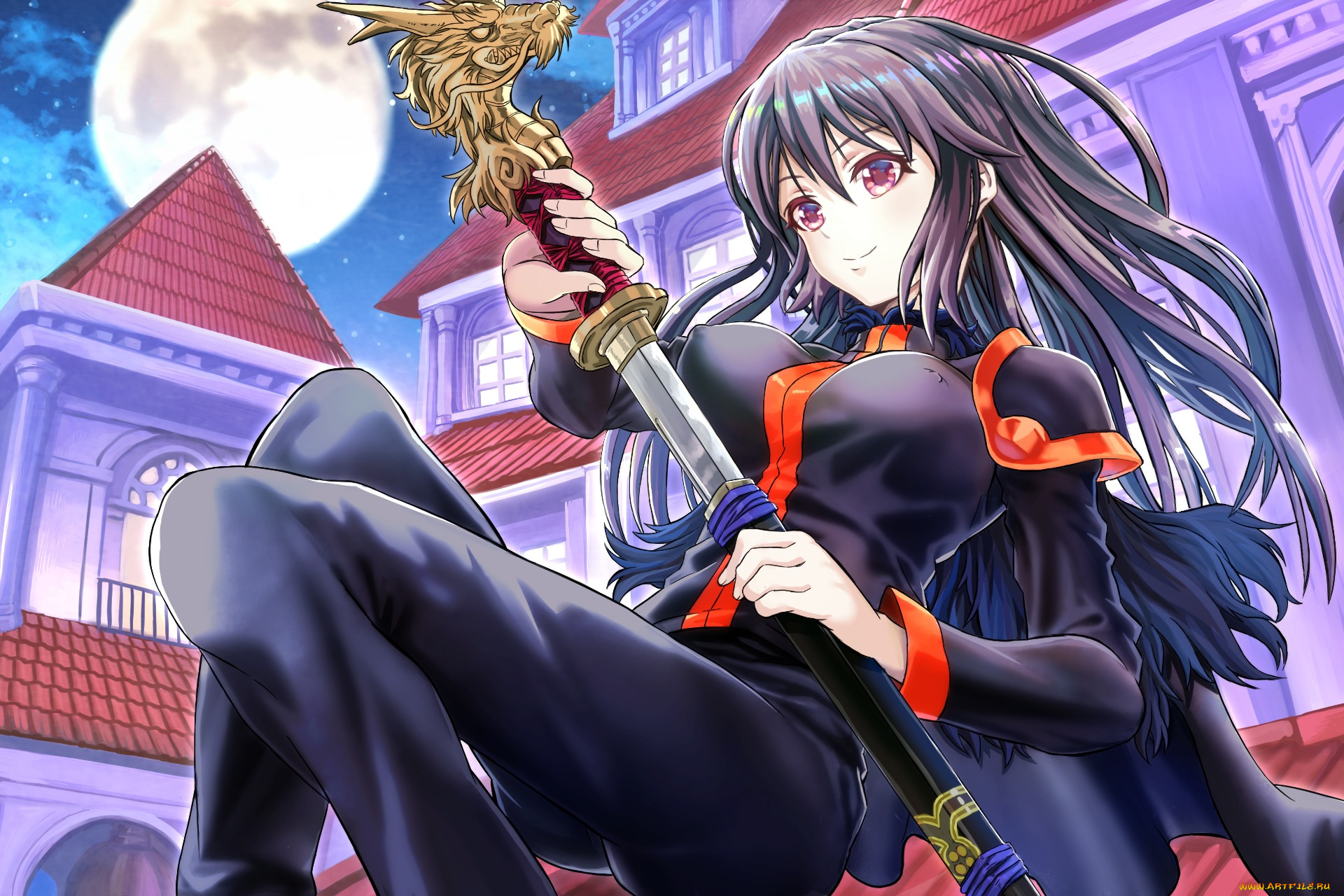 аниме, оружие, , техника, , технологии, девушка