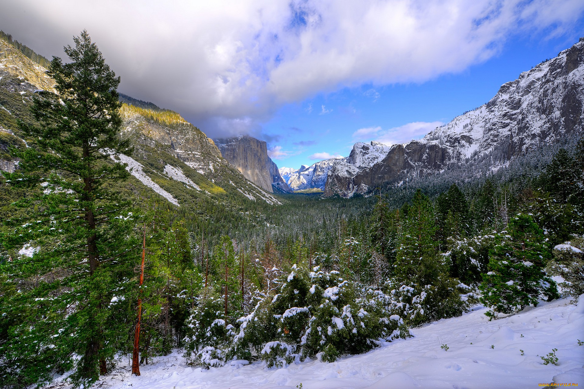 природа, горы, простор