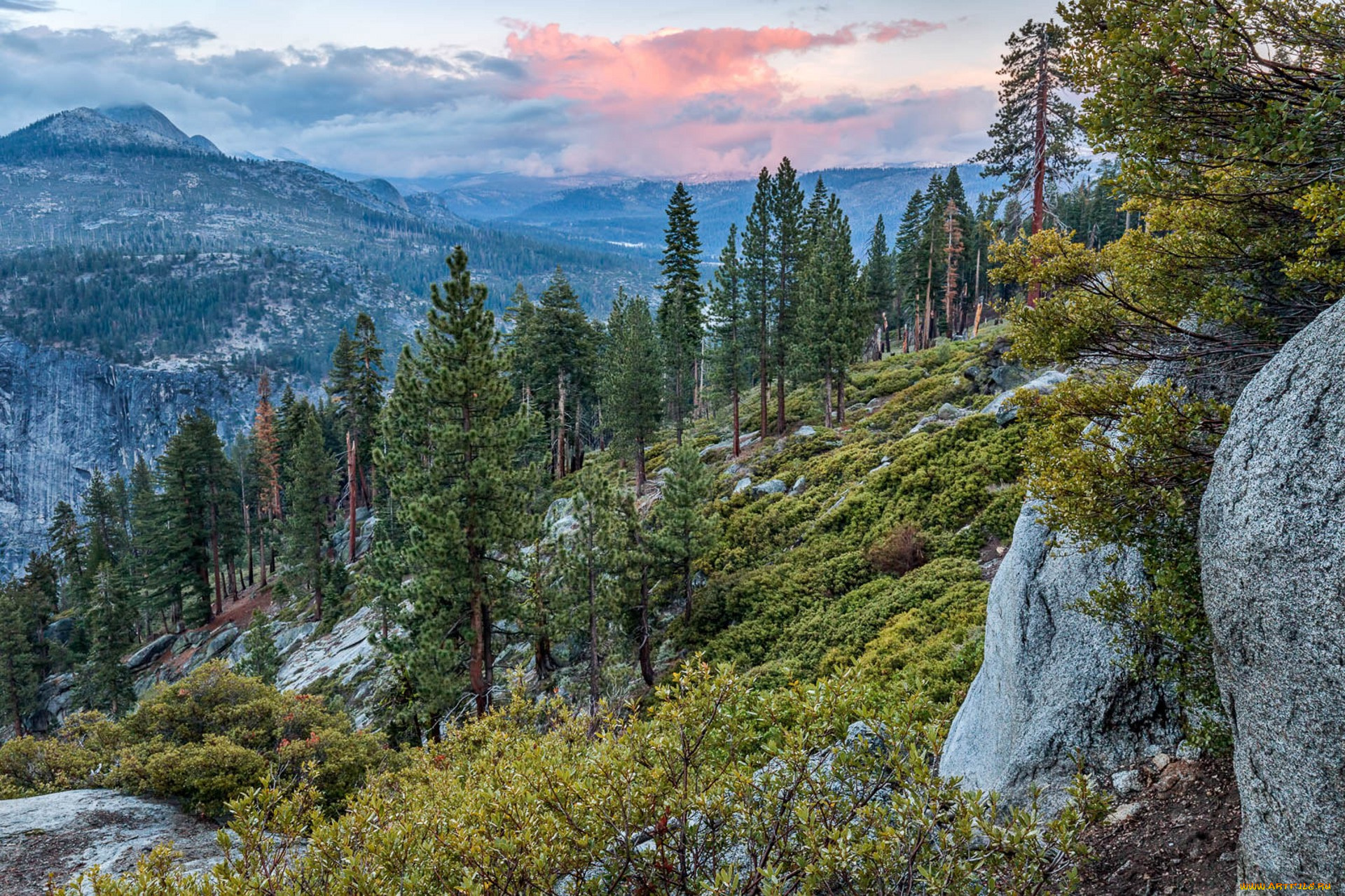 природа, горы, простор