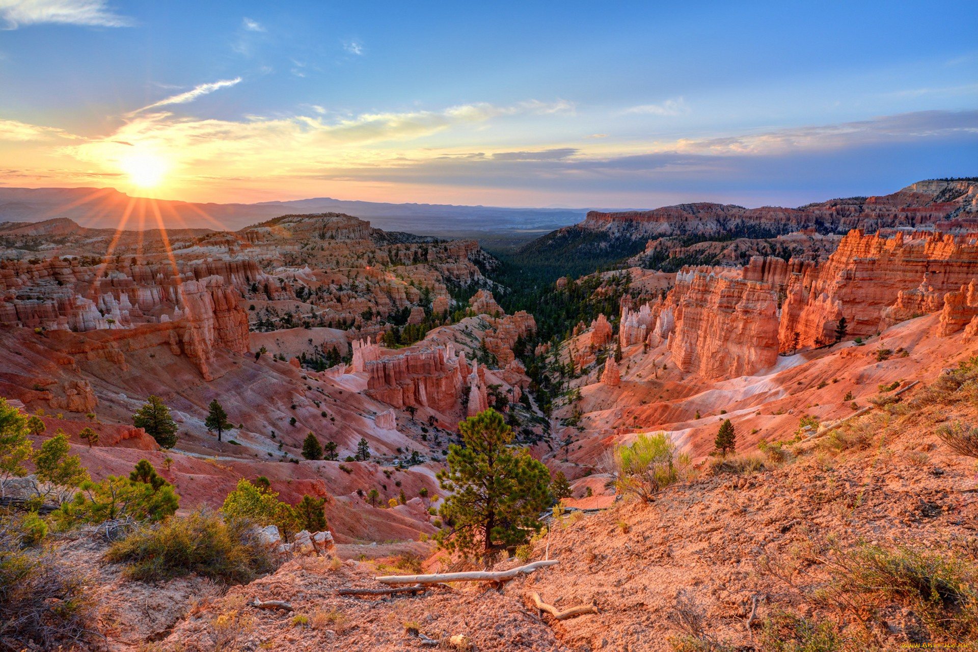 природа, горы, простор