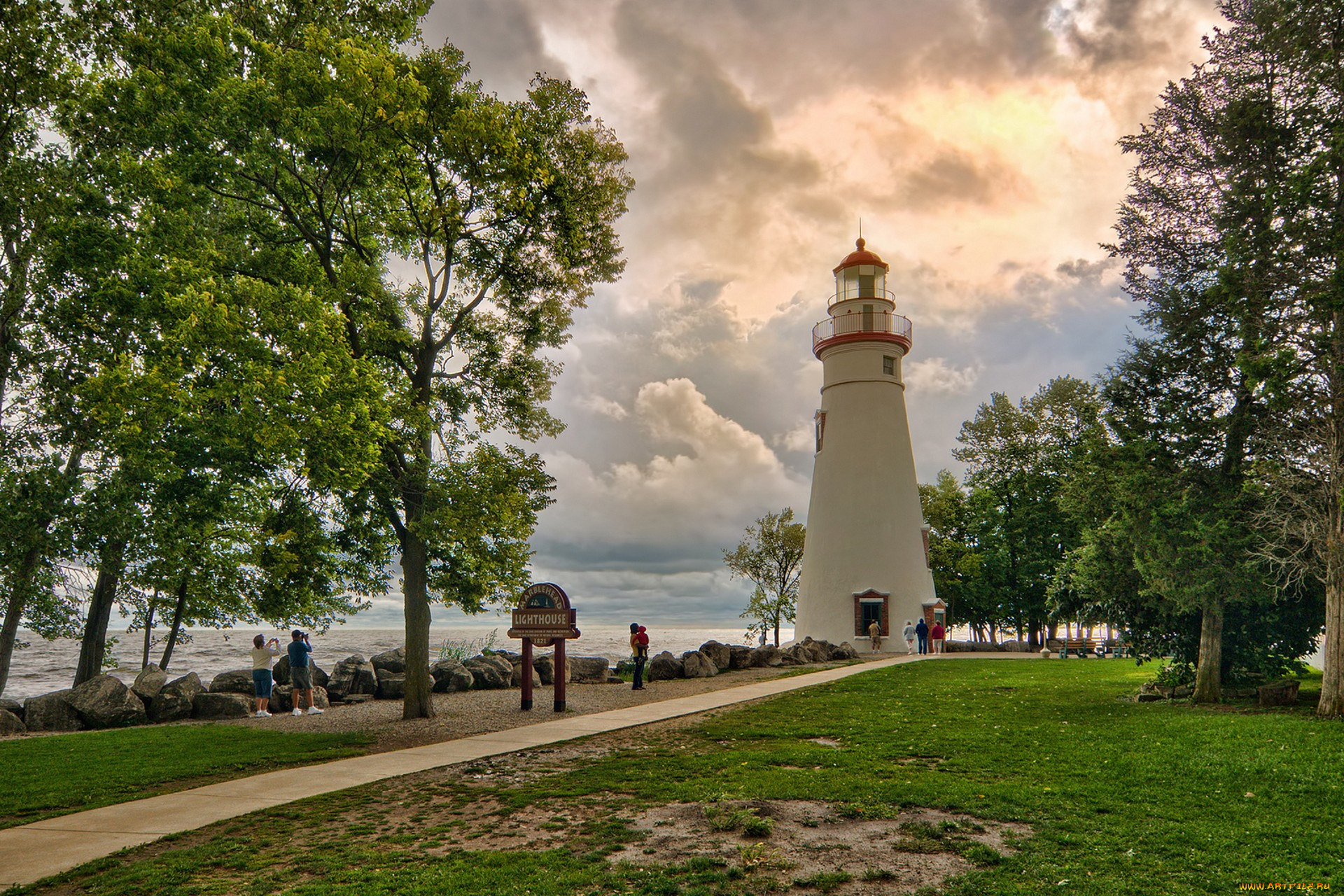 природа, маяки, простор