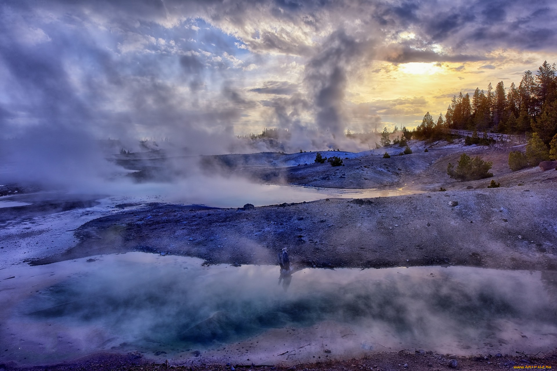 природа, побережье, простор