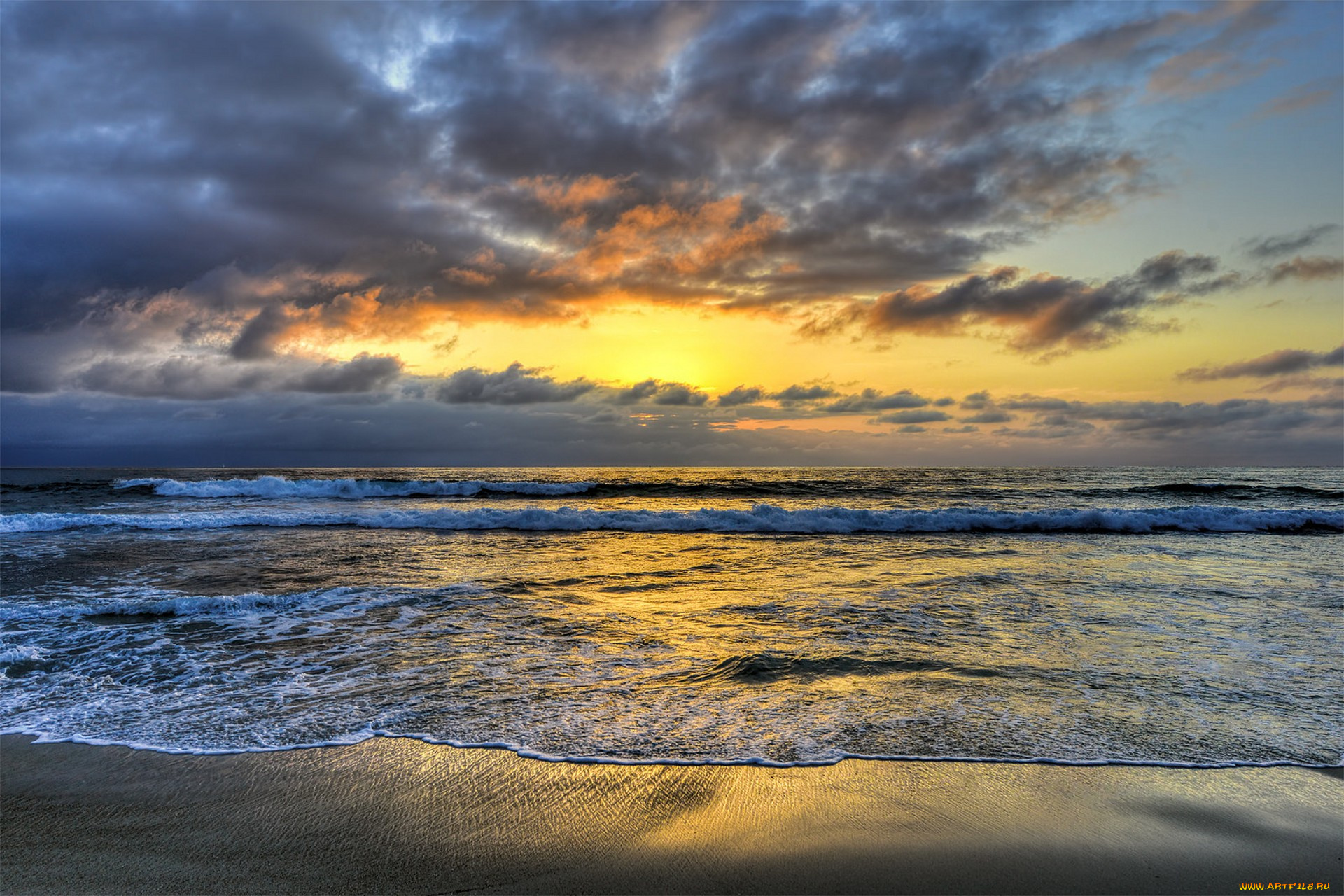 природа, побережье, простор