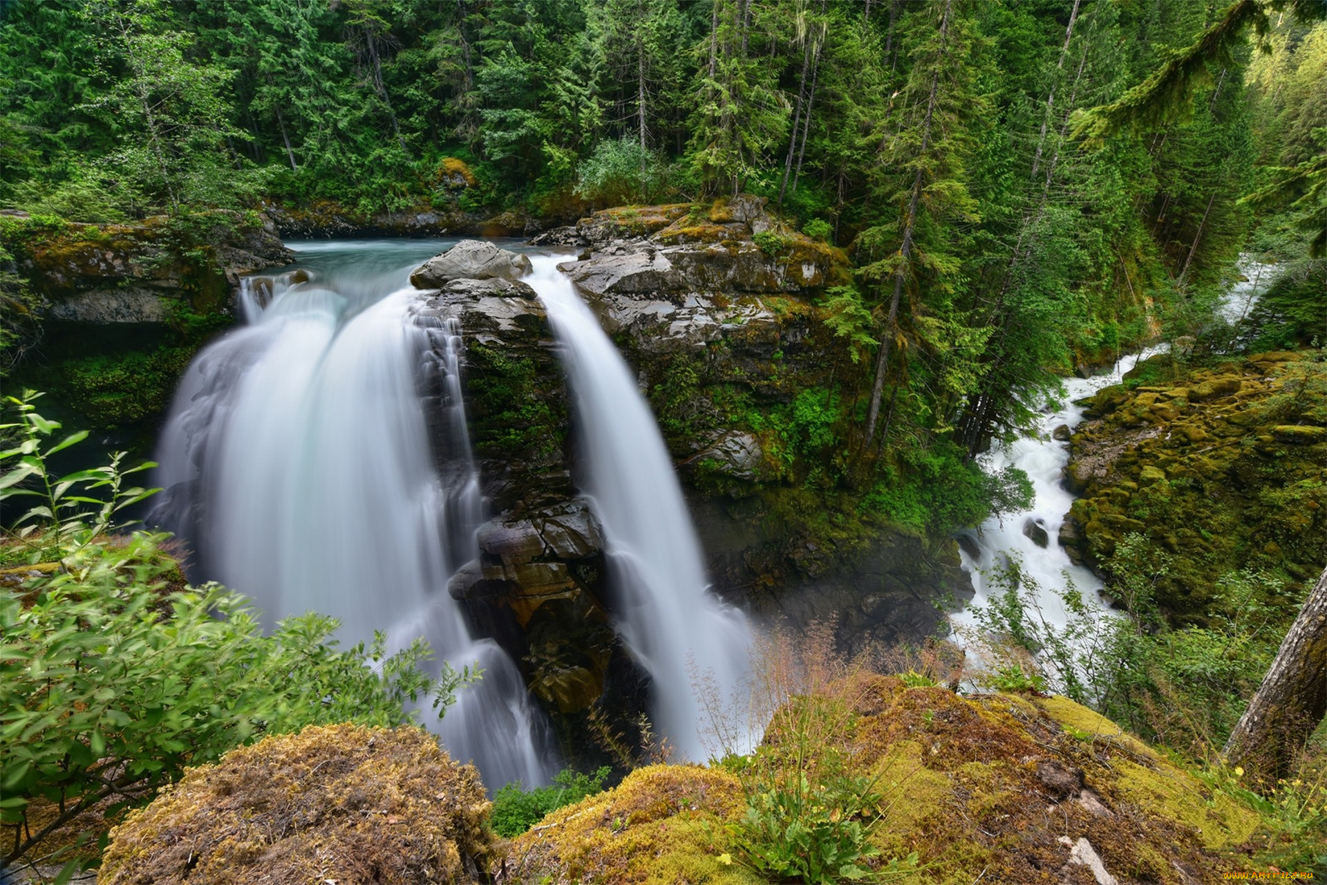 природа, водопады, простор