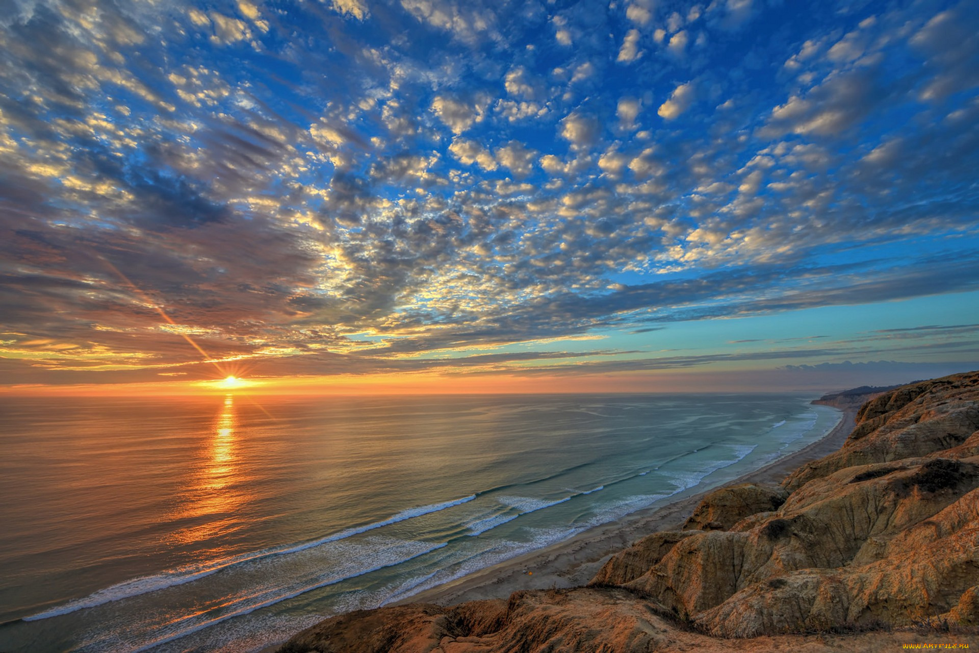 природа, восходы, закаты, простор