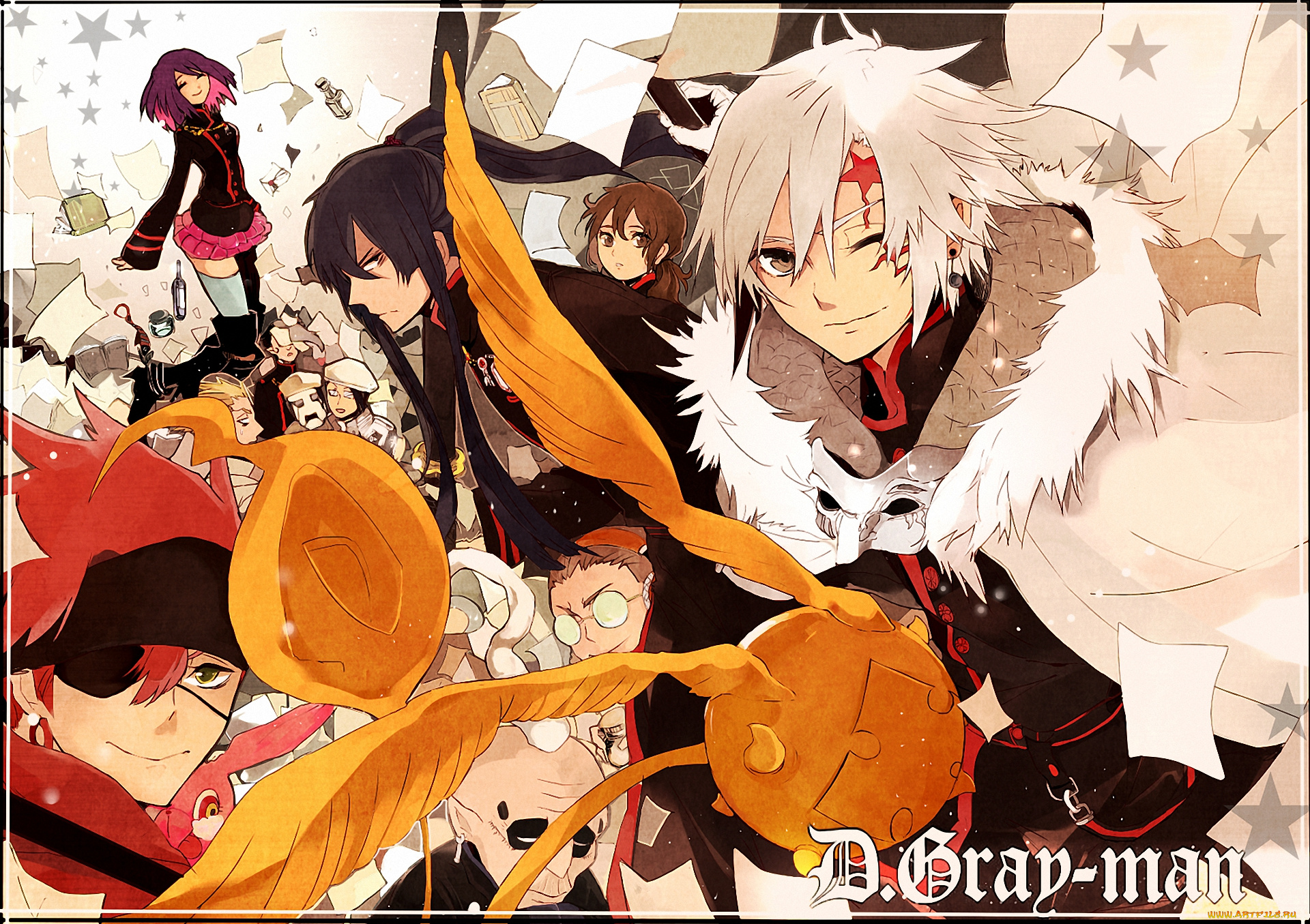 аниме, , gray-man, kanda, lenalee, lavi, воин, экзорцист, walker, allen