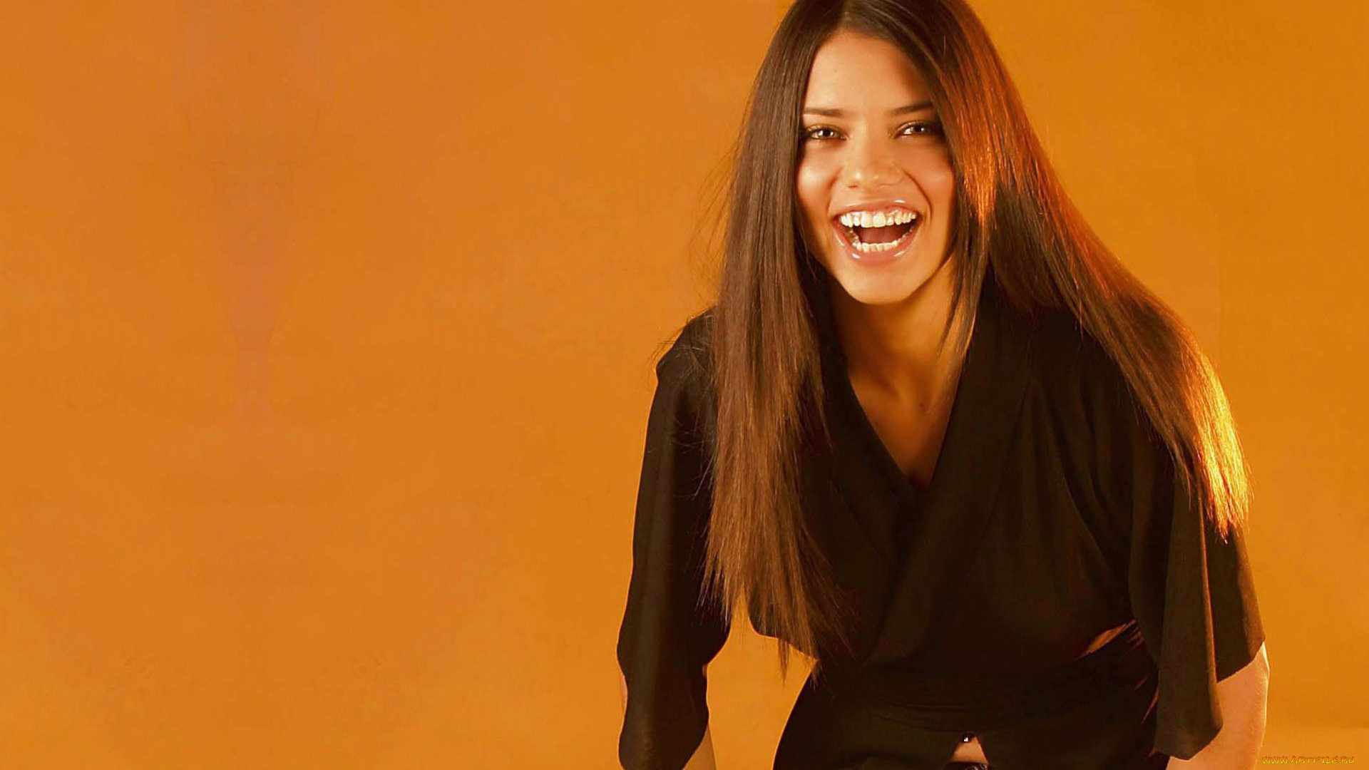 девушки, adriana, lima, блузка, смех, модель