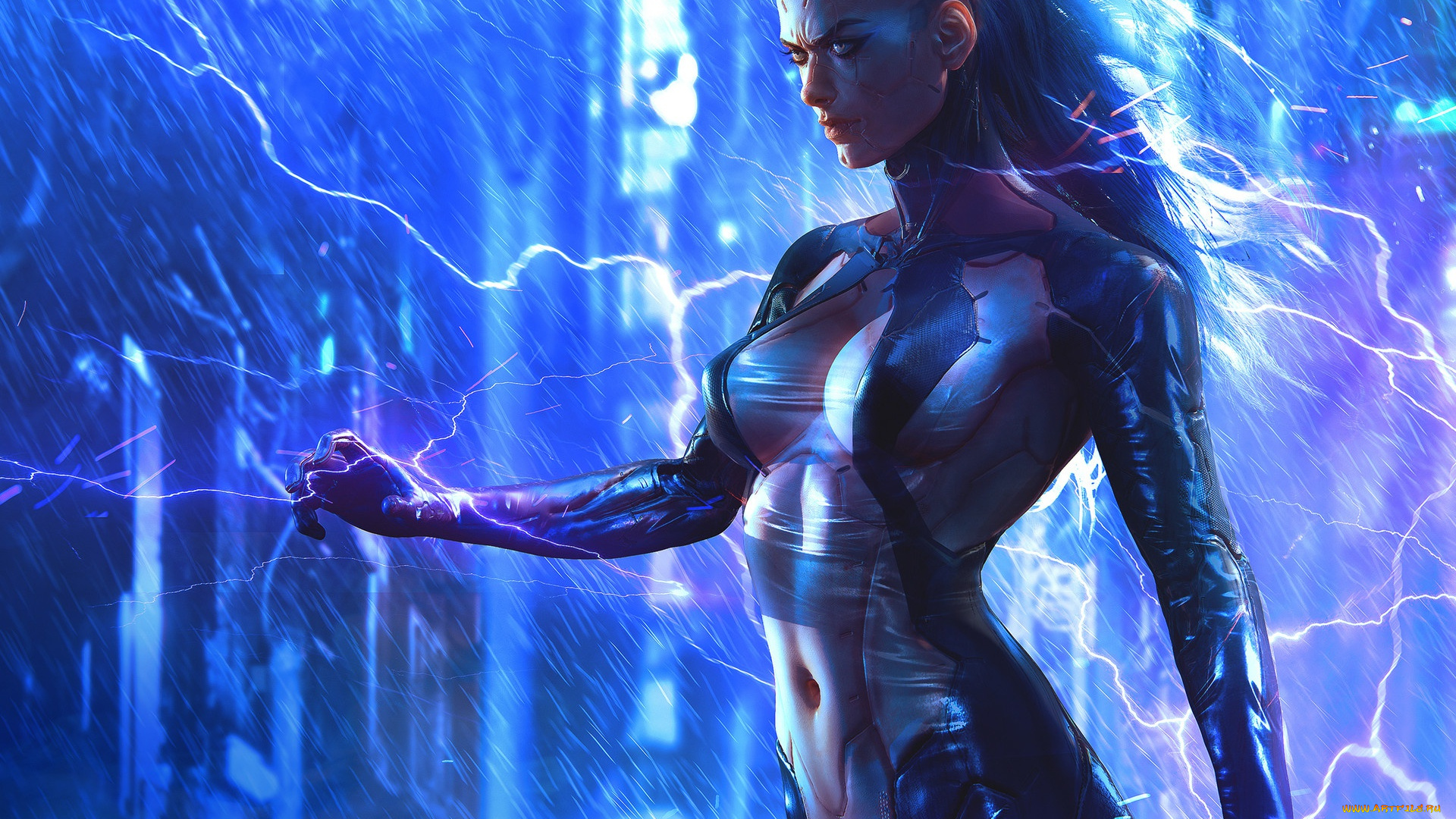 фэнтези, роботы, , киборги, , механизмы, девушка, игра, арт, киборг, cyberpunk, 2077