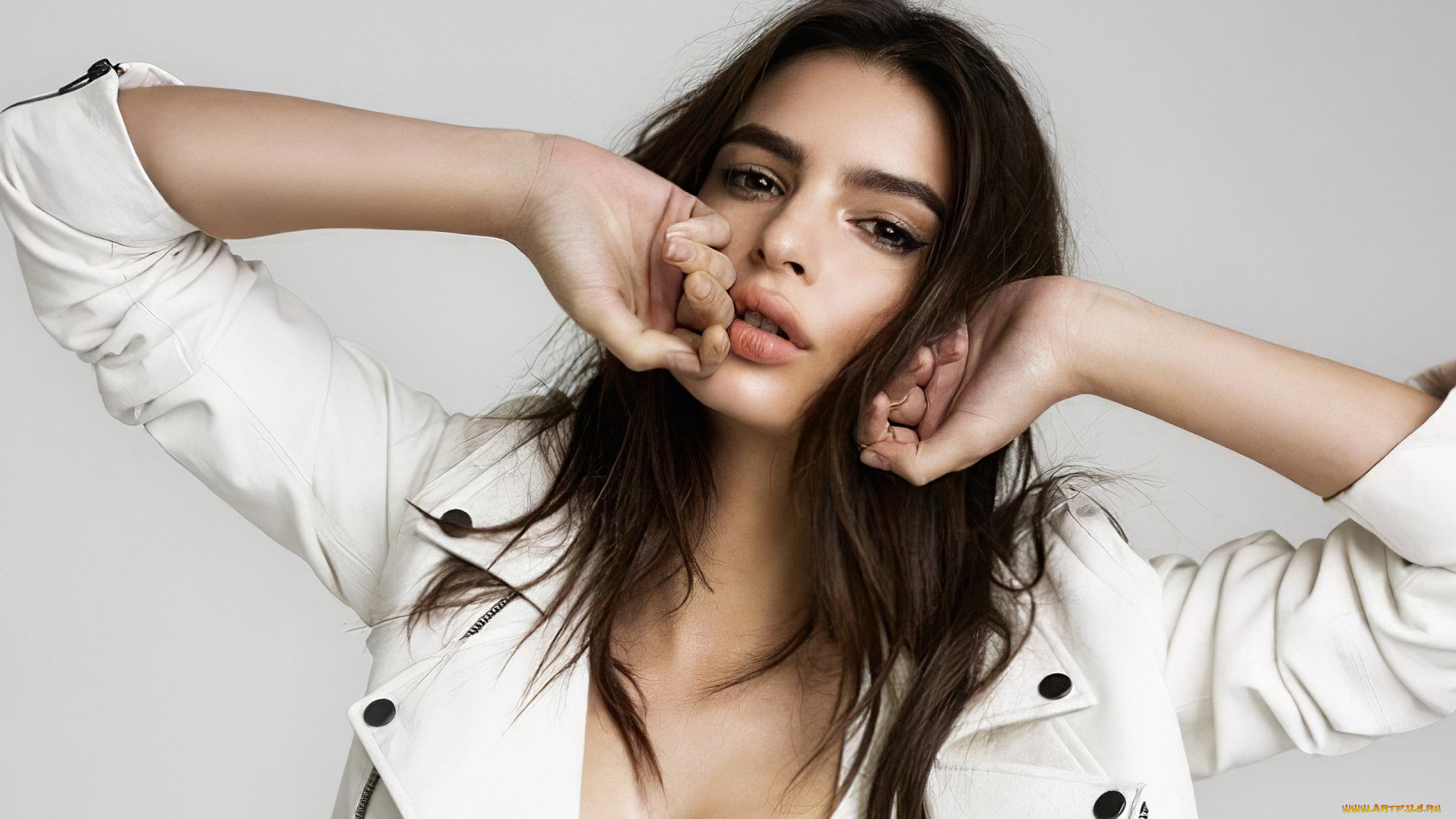 девушки, emily, ratajkowski, жест