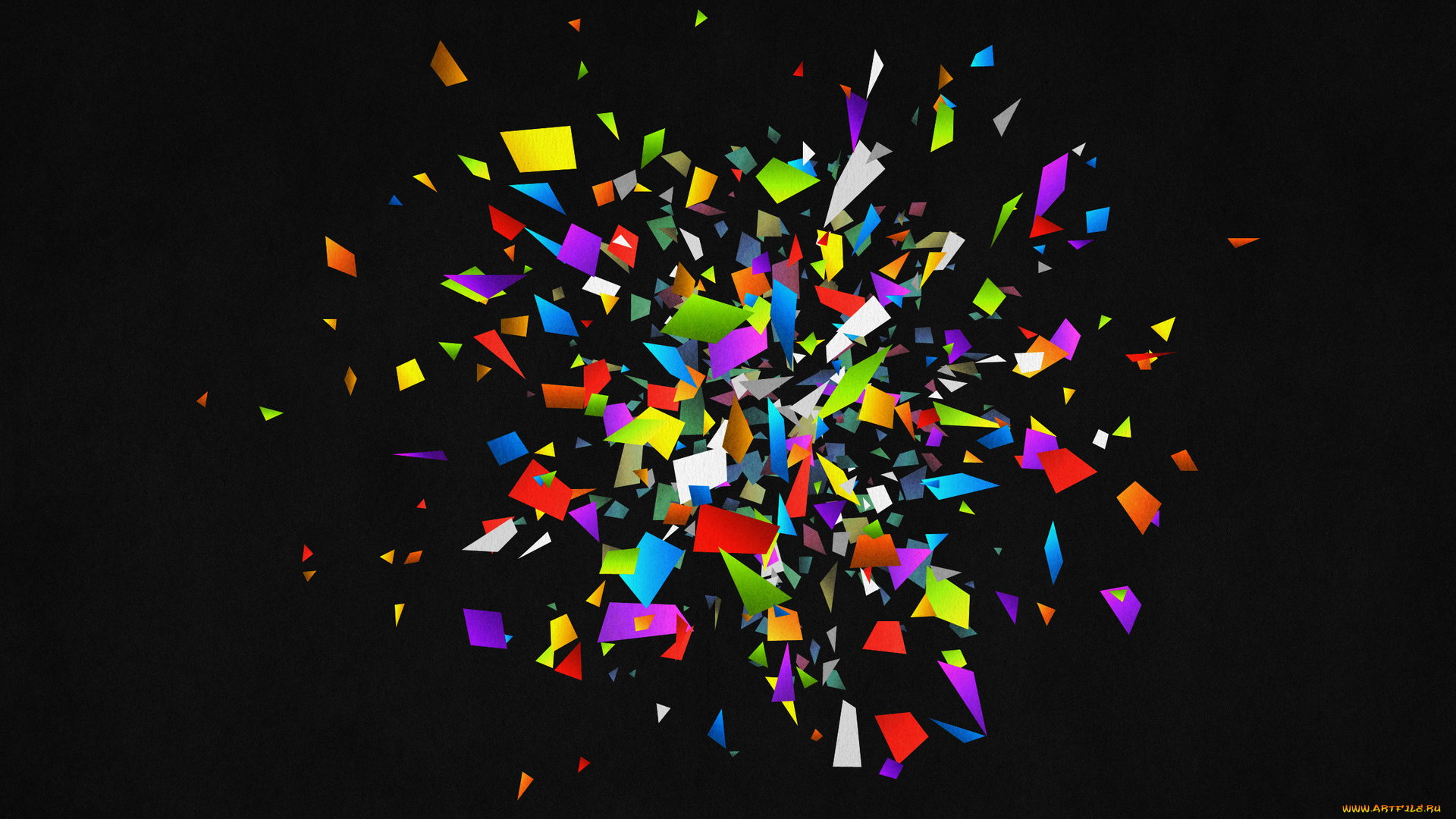 векторная, графика, -графика, , graphics, куски, осколки, цвета, взрыв