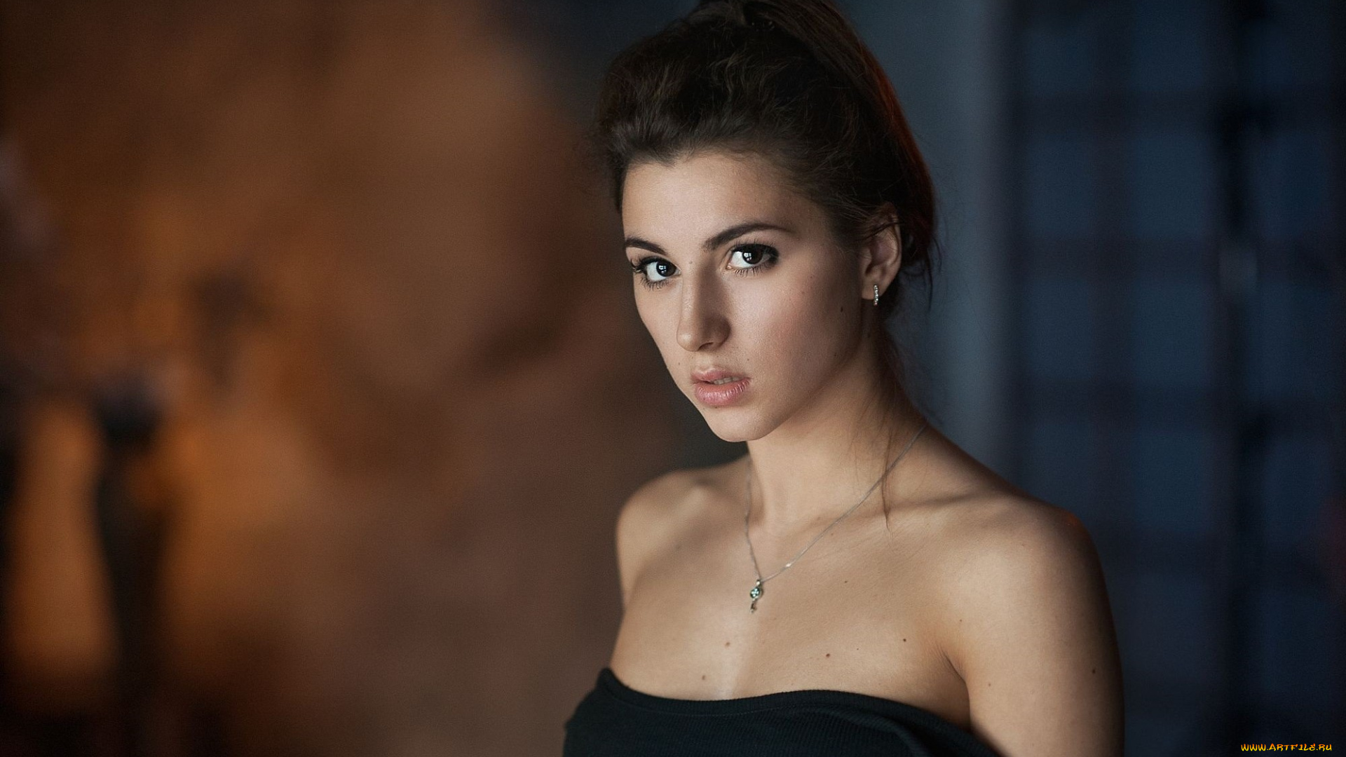 девушки, -, брюнетки, , шатенки, женщины, русская, модель, лицо, глаза, декольте, веснушки