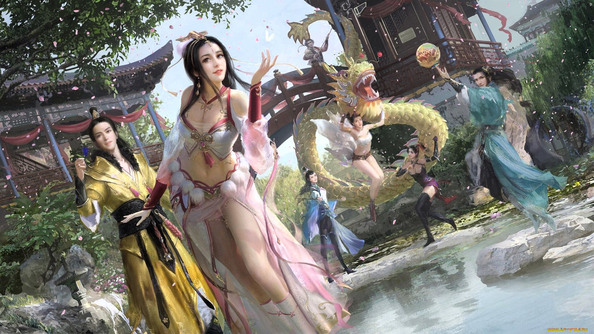 видео, игры, ---другое, персонажи, игра, дракон, двор