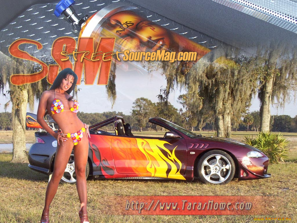 mitsubishi, eclipse, автомобили, авто, девушками