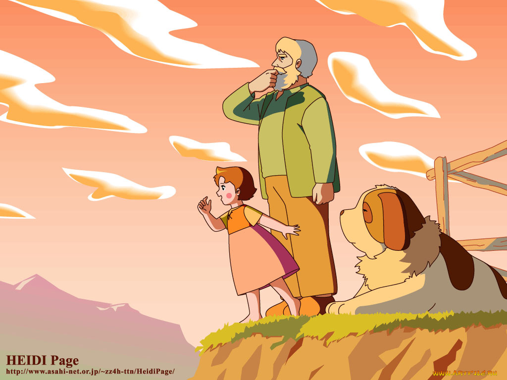 heidi, page, аниме