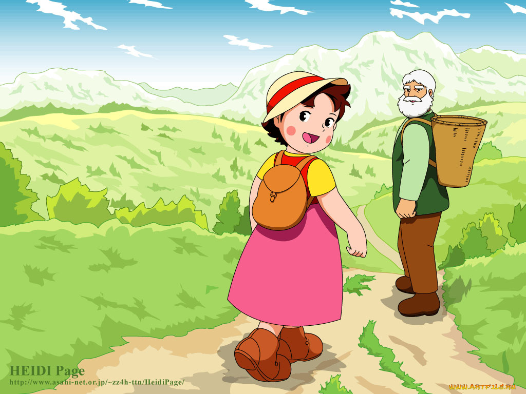 heidi, page, аниме