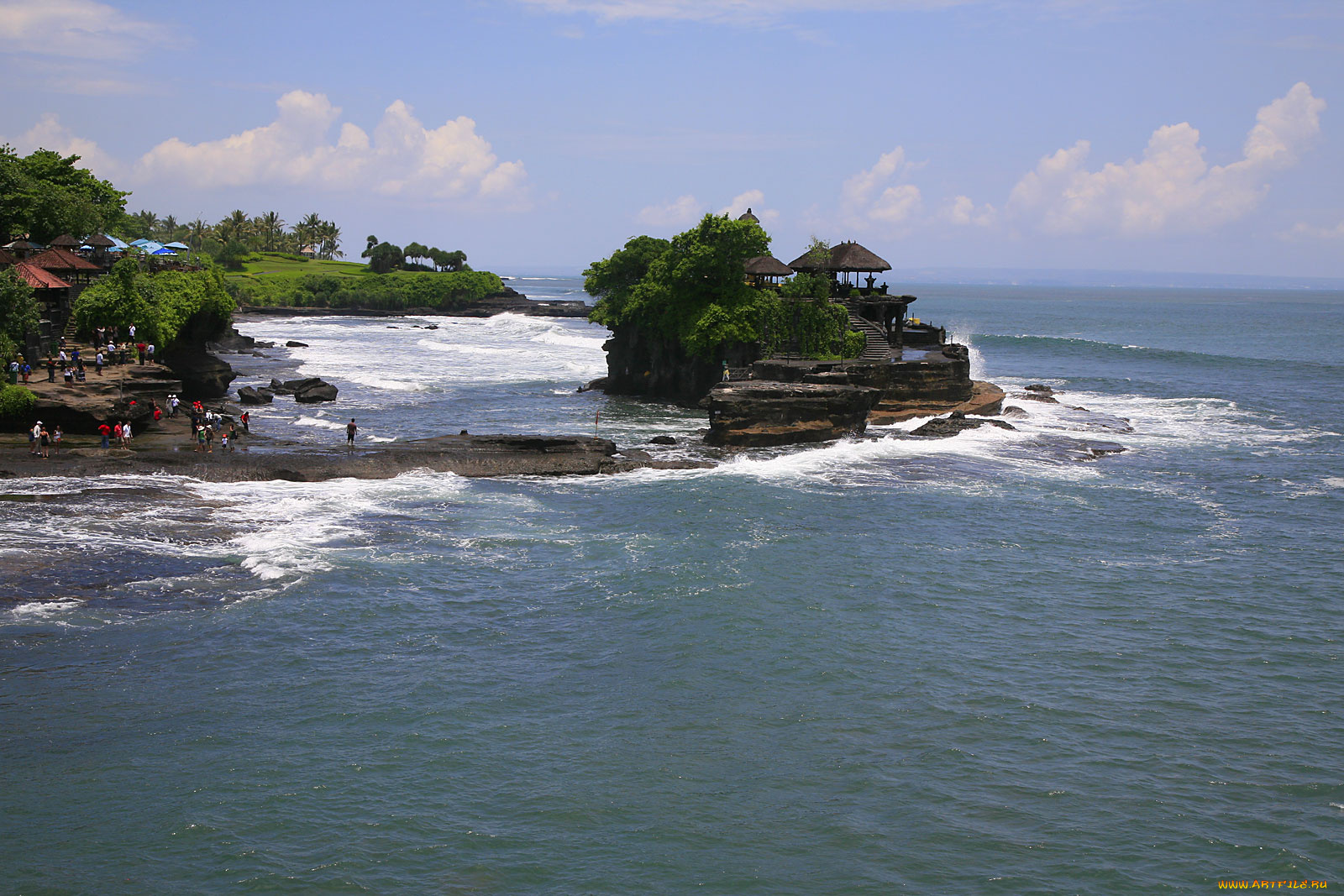 природа, побережье, здания, берег, море