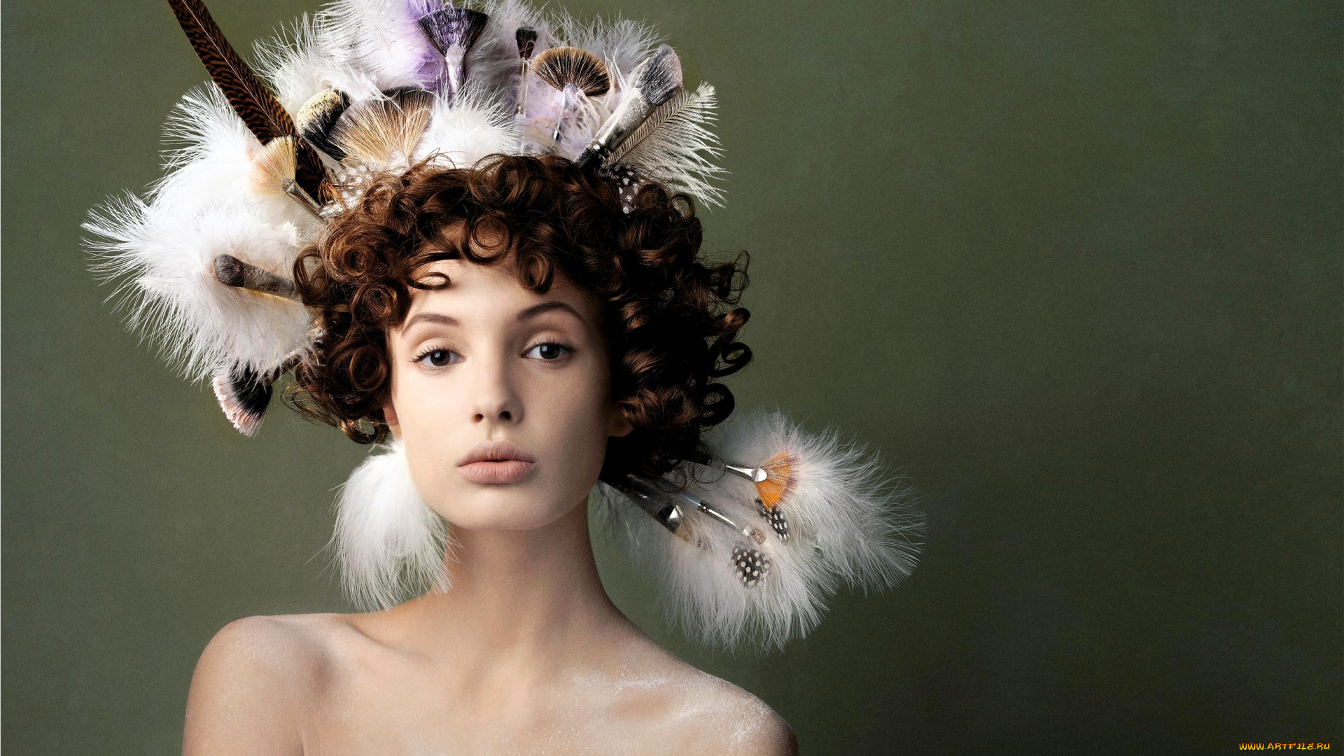 -Unsort, Креатив, девушки, unsort, креатив, прическа, кисти