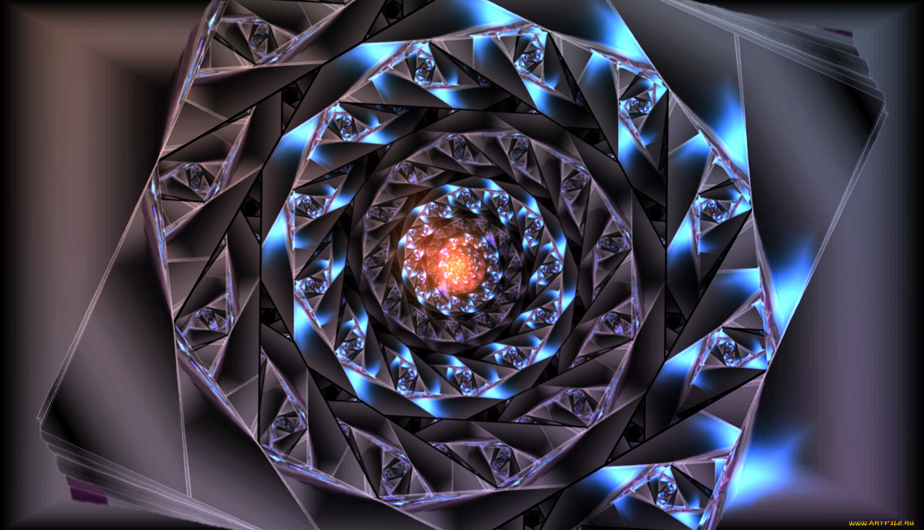 3д, графика, fractal, фракталы, фон, узор