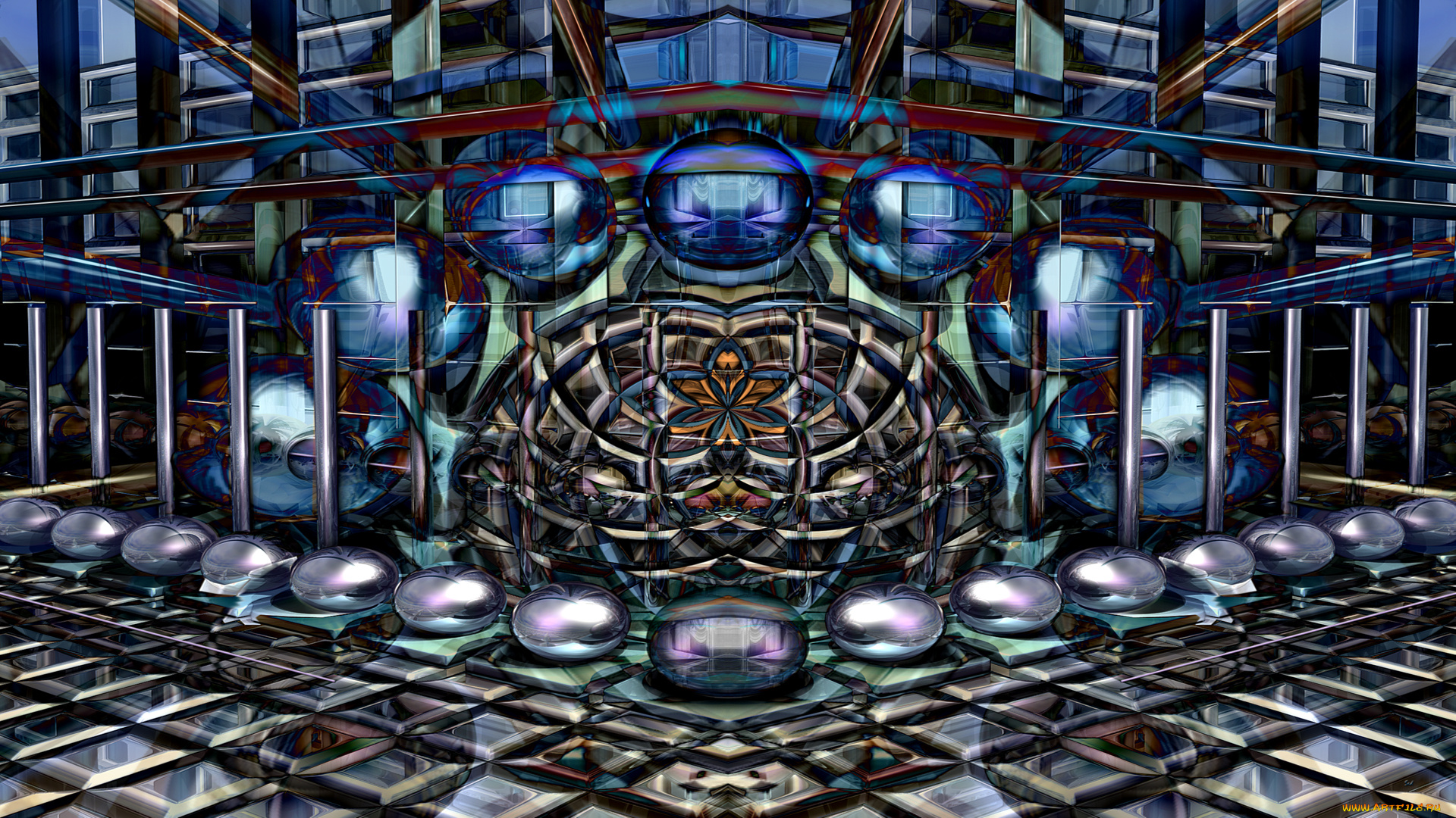 3д, графика, fractal, фракталы, узор, фон